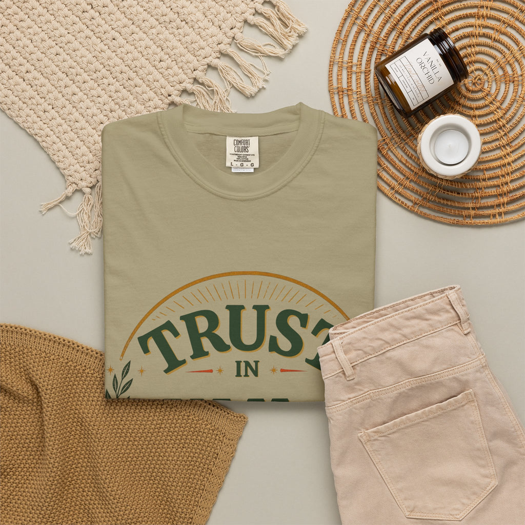 Trust in Yah T-Shirt — "Trust in Yah with All Your Heart" Christian Faith Tee
