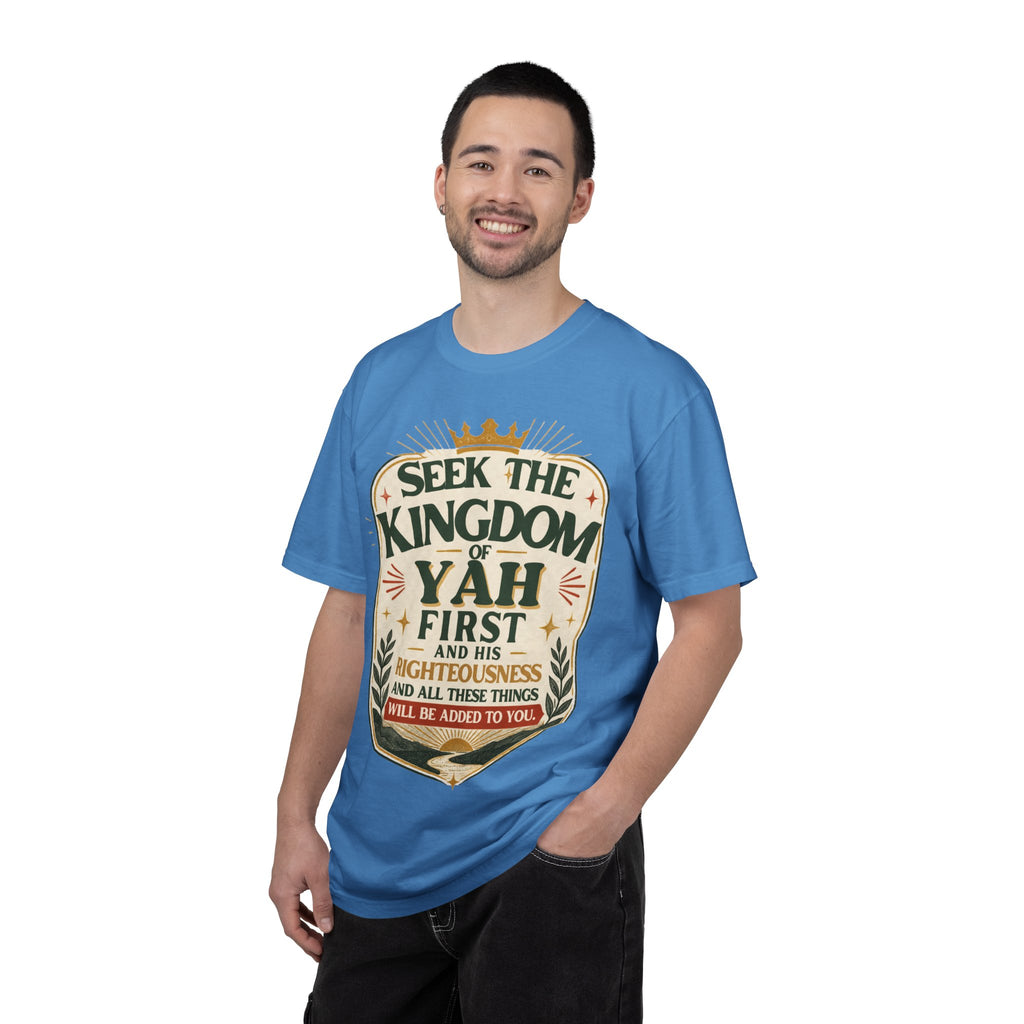 Seek the Kingdom of Yah T-Shirt — Inspirational Faith Graphic Tee