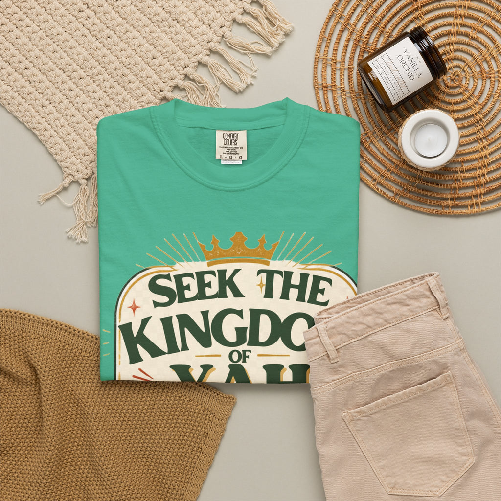 Seek the Kingdom of Yah T-Shirt — Inspirational Faith Graphic Tee