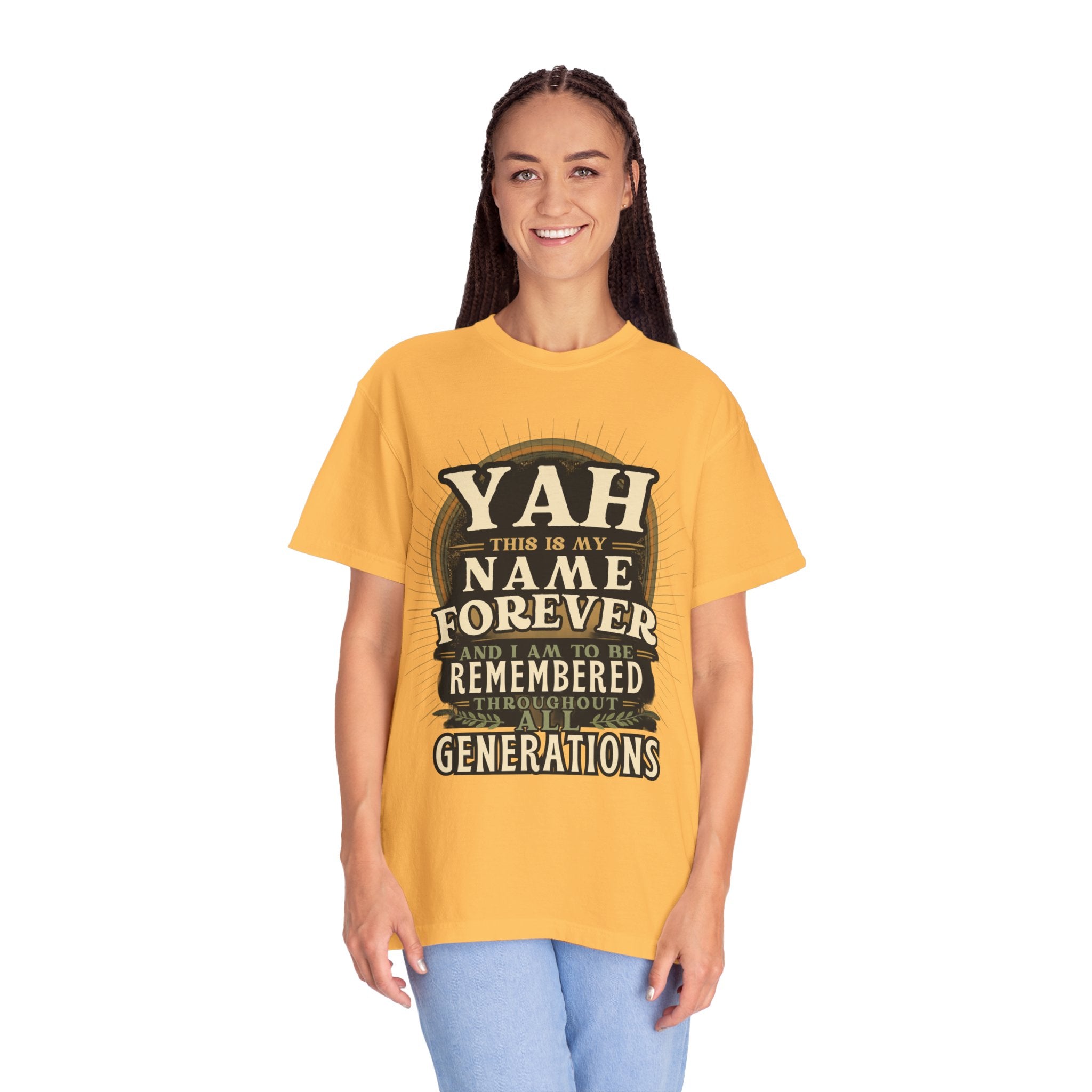 Yah Name Forever T‑Shirt — "This Is My Name Forever" Memorial Typography Tee