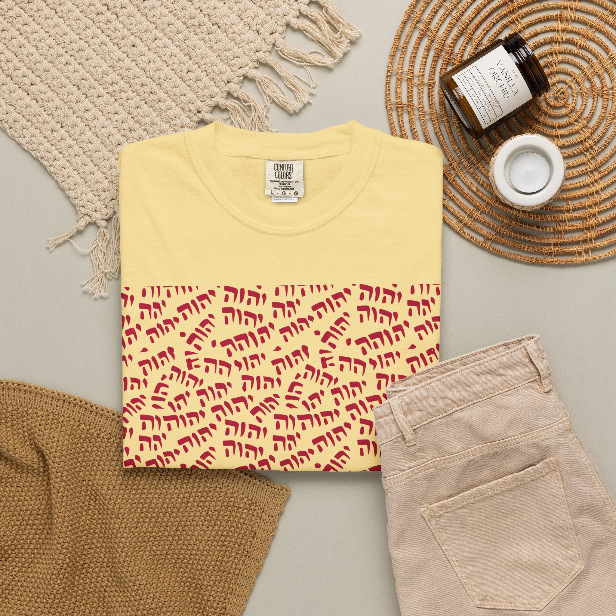 T-Shirt — Tetragrammaton Pattern Graphic Tee