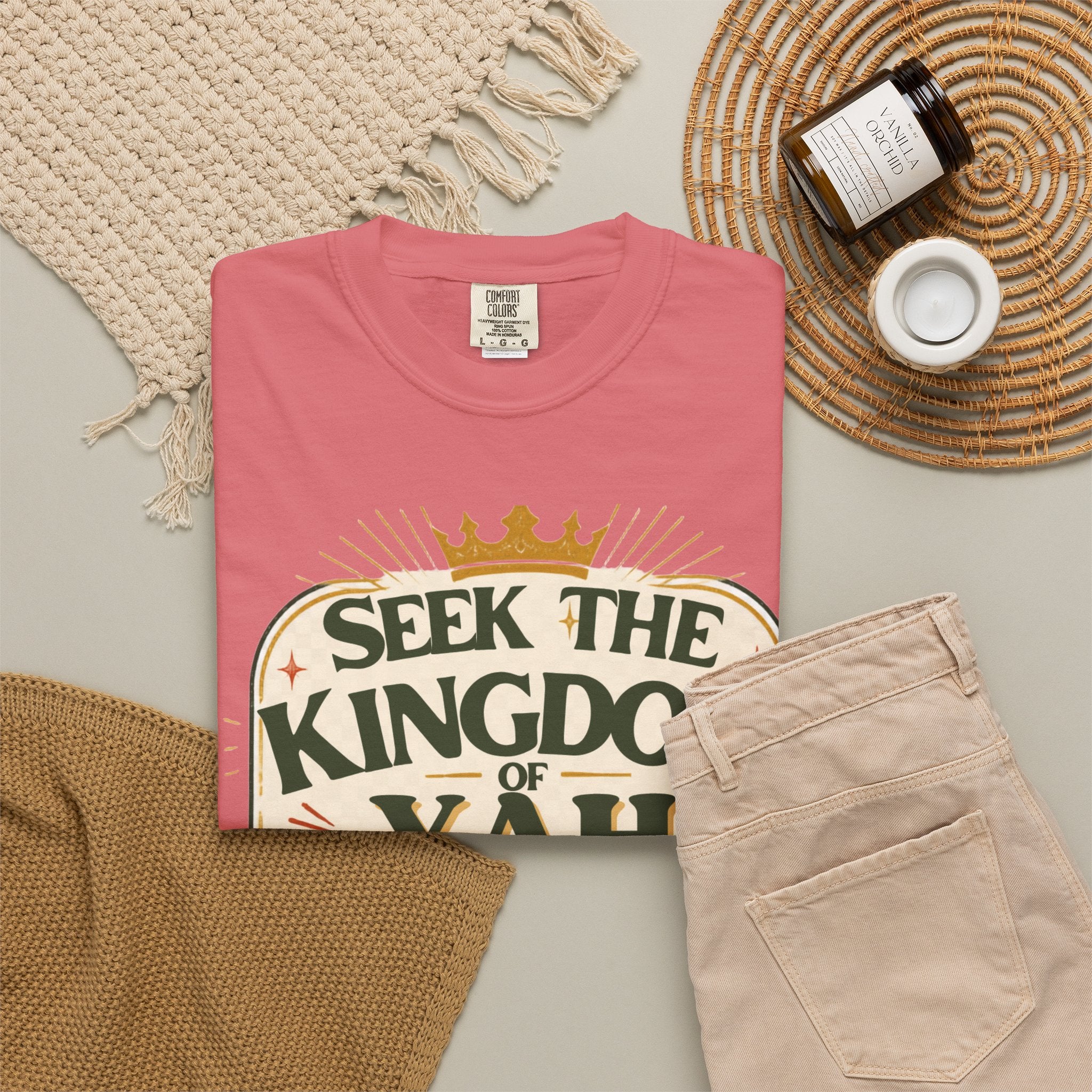Seek the Kingdom of Yah T-Shirt — Inspirational Faith Graphic Tee