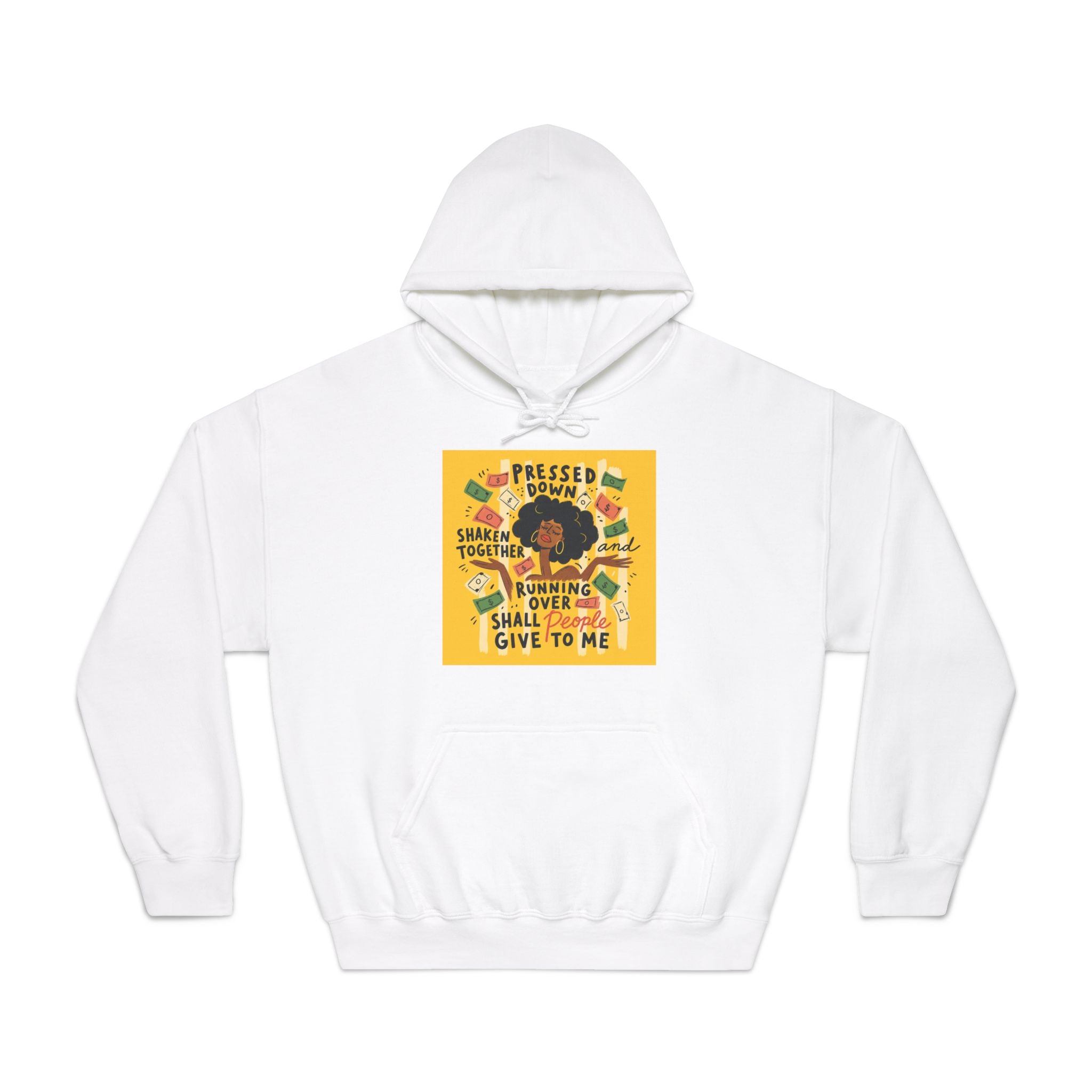 Pressed Down But Not Destroyed Hoodie — Inspirational Faith Graphic Sweatshirt