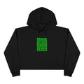Cropped Hoodie — "Black People Do Not Hang Themselves From Trees" Bold Protest Crop Top