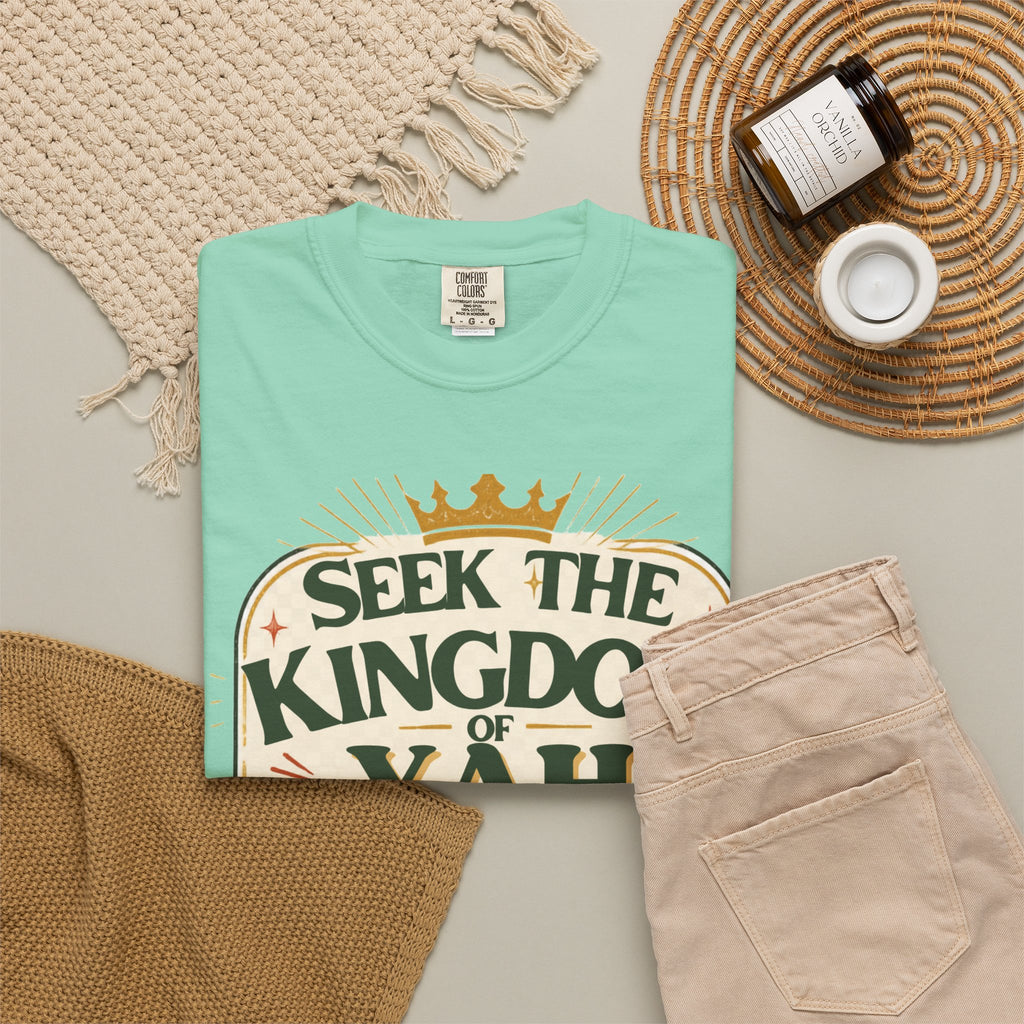 Seek the Kingdom of Yah T-Shirt — Inspirational Faith Graphic Tee