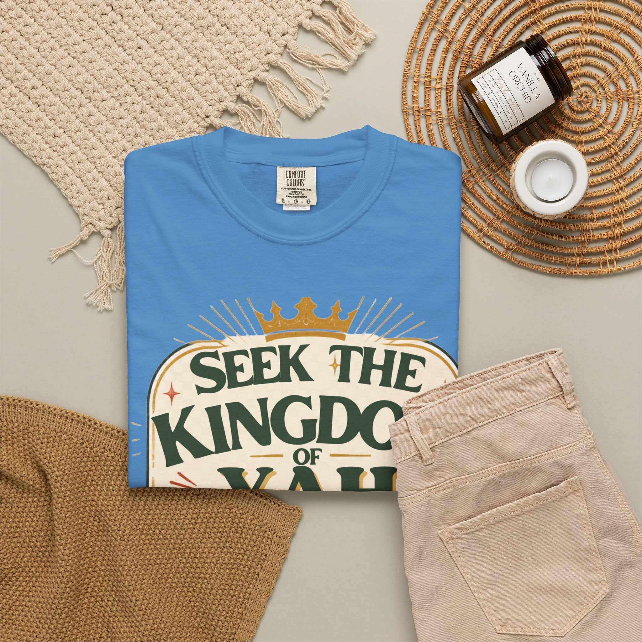 Seek the Kingdom of Yah T-Shirt — Inspirational Faith Graphic Tee