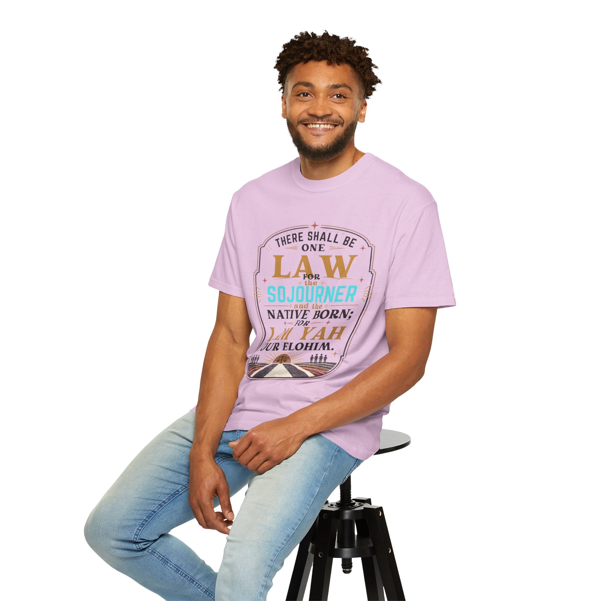 Sojourner Faith T-Shirt — "There Shall Be One Law" Inspirational Religious Tee
