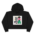 Sis You the Glow Up! Cropped Hoodie — Empowering Afrocentric Graphic Sweatshirt