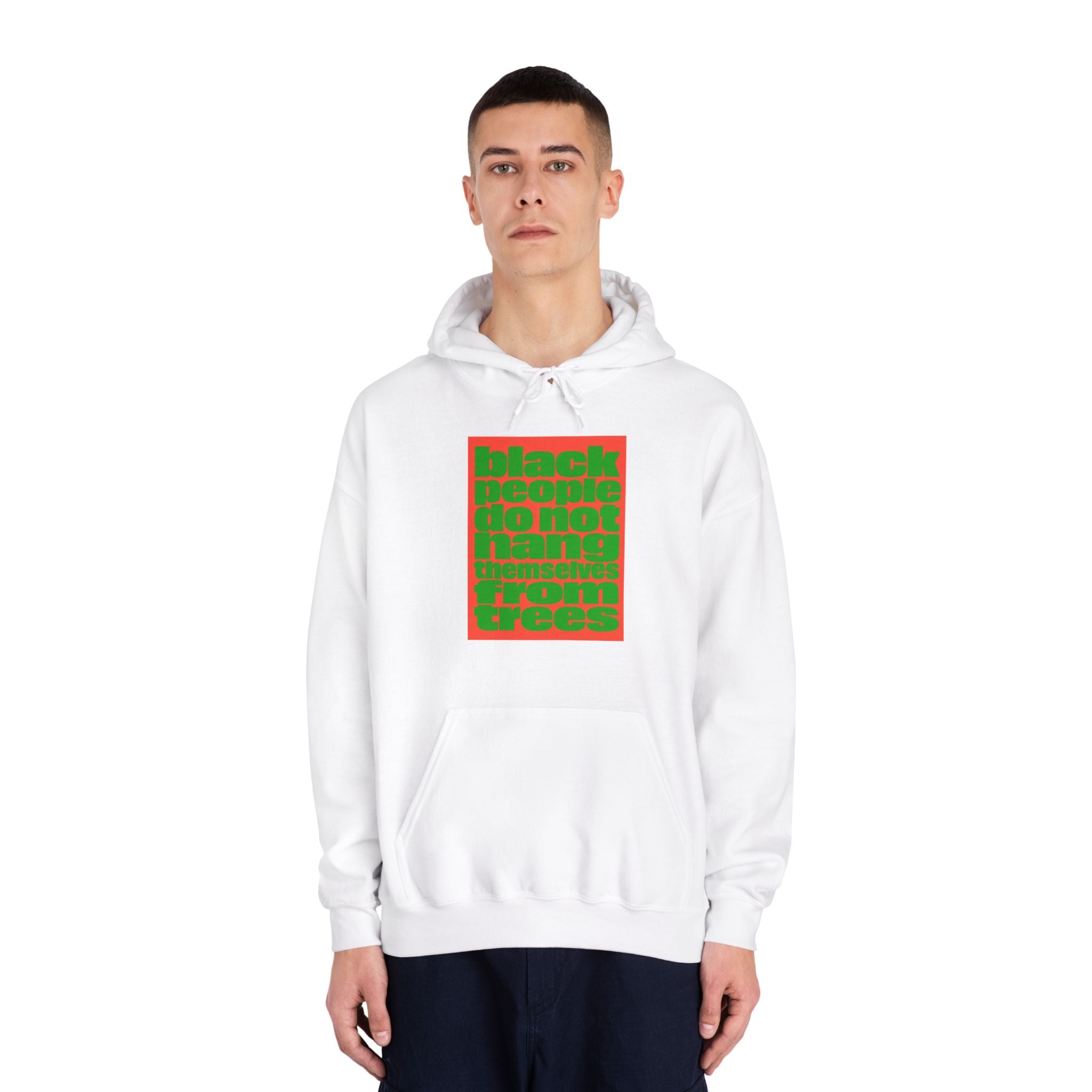 Statement Hoodie — 'Black People Do Not Owe You Proof' Bold Text Graphic