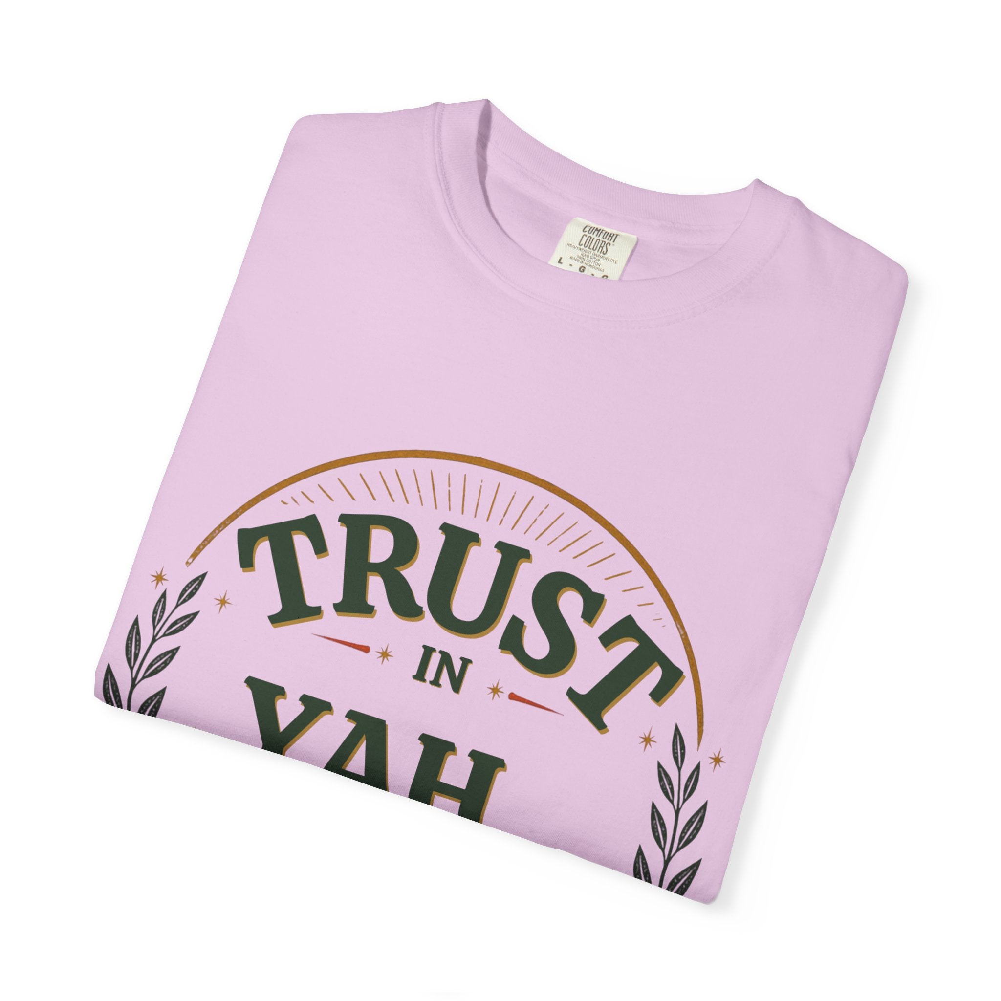 Trust in Yah T-Shirt — "Trust in Yah with All Your Heart" Christian Faith Tee