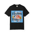 Everything Is Fine T-Shirt — Colorful Retro Cartoon Graphic Tee