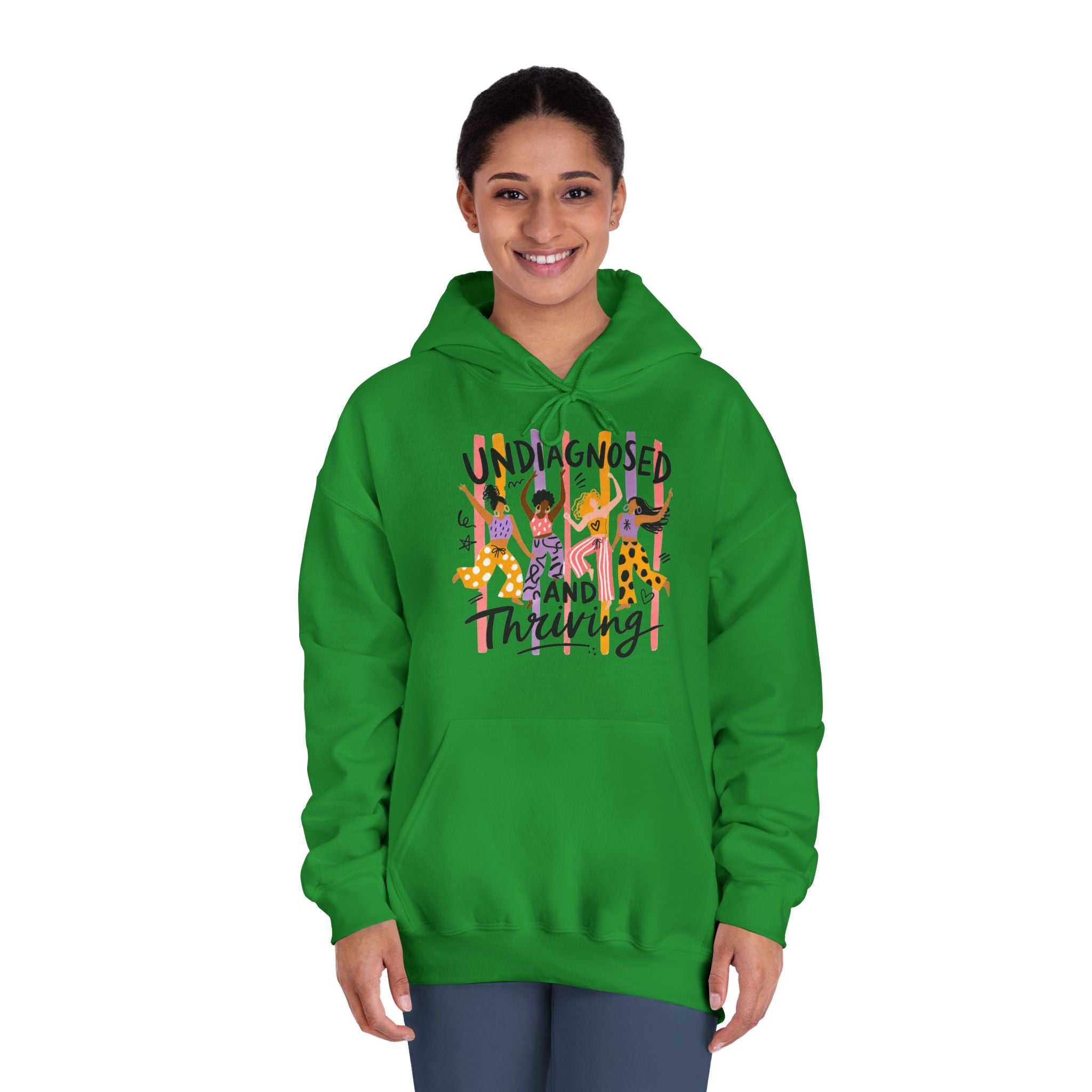 Undiagnosed and Thriving Hoodie — ADHD Awareness Sweatshirt