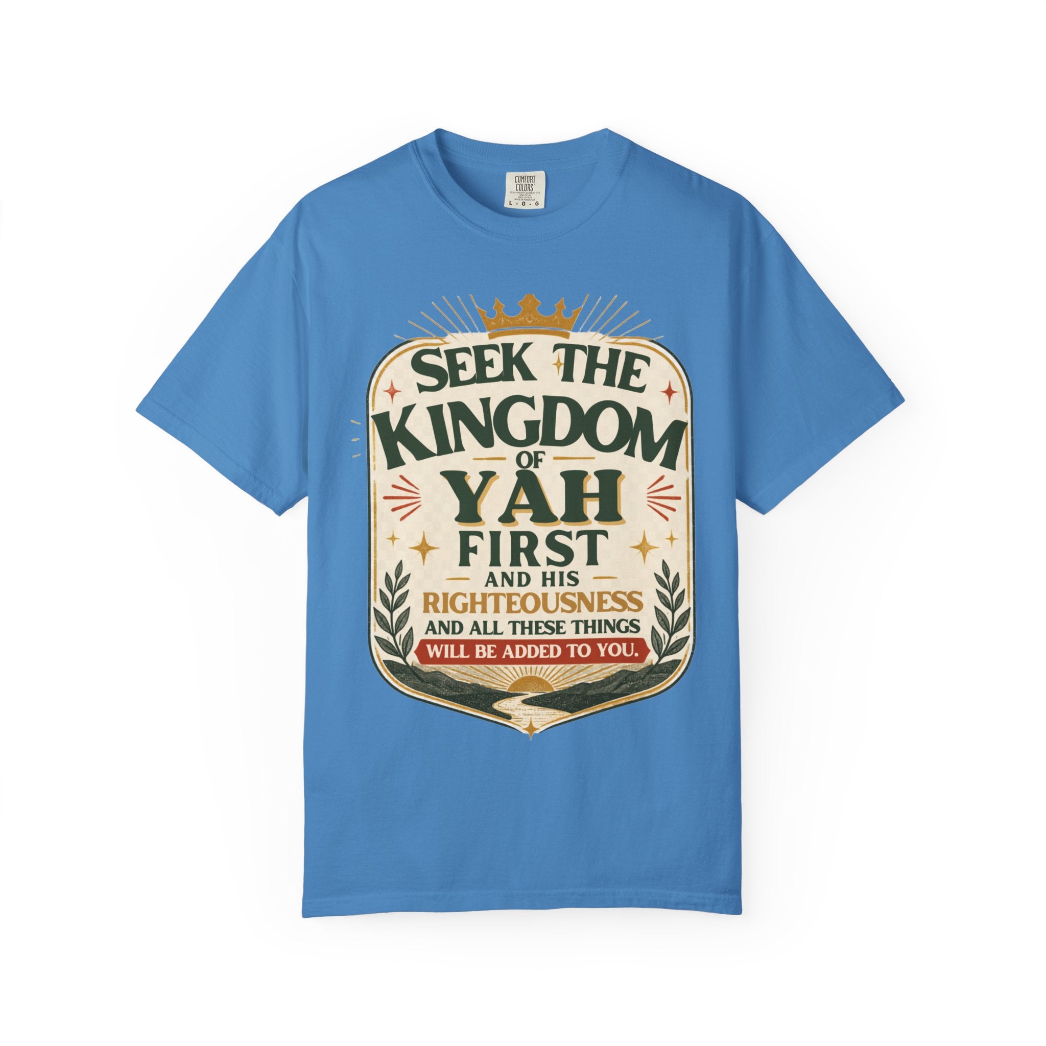 Seek the Kingdom of Yah T-Shirt — Inspirational Faith Graphic Tee