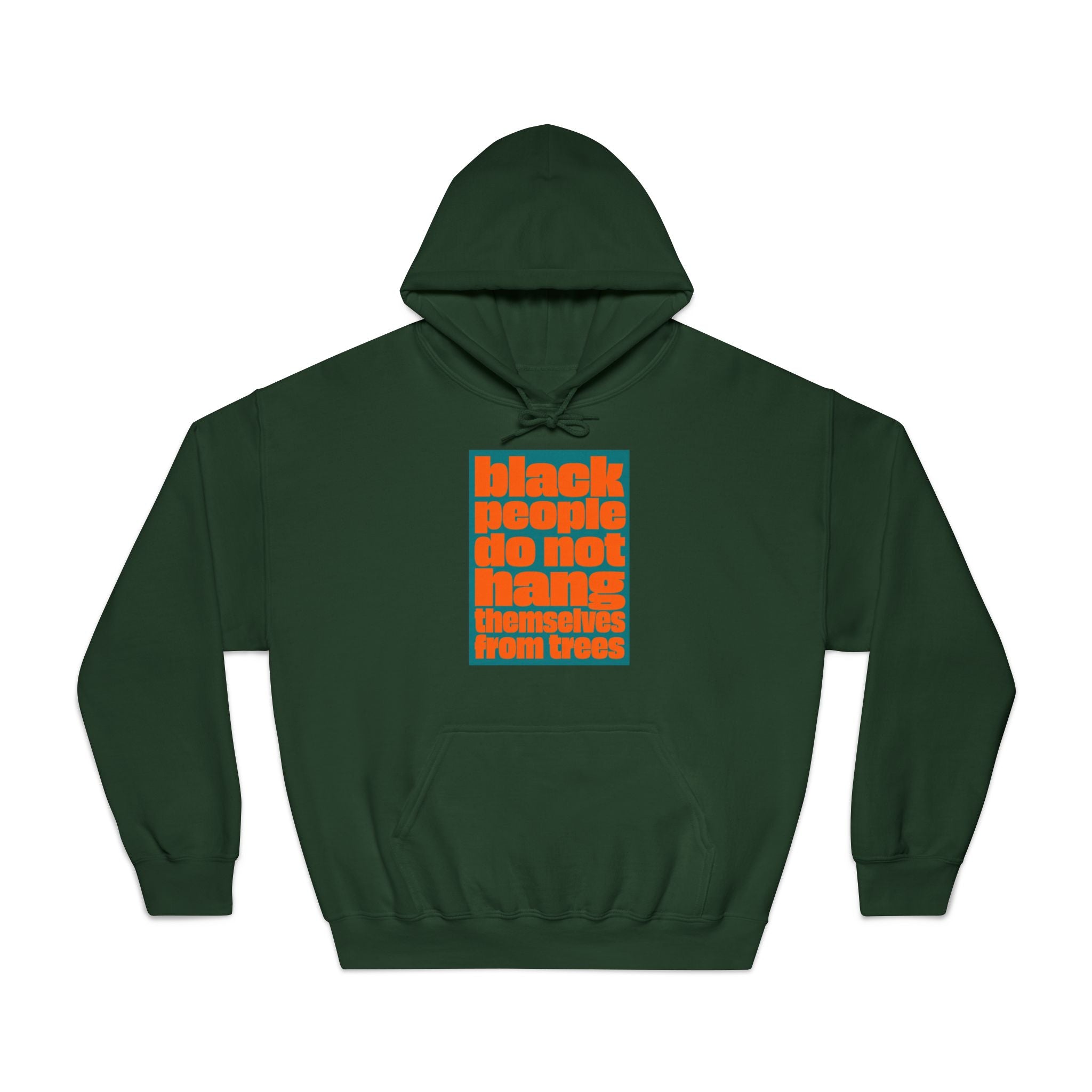 Hoodie — “Black People Do Not Hang Themselves From Trees” Social Justice Graphic Hoodie