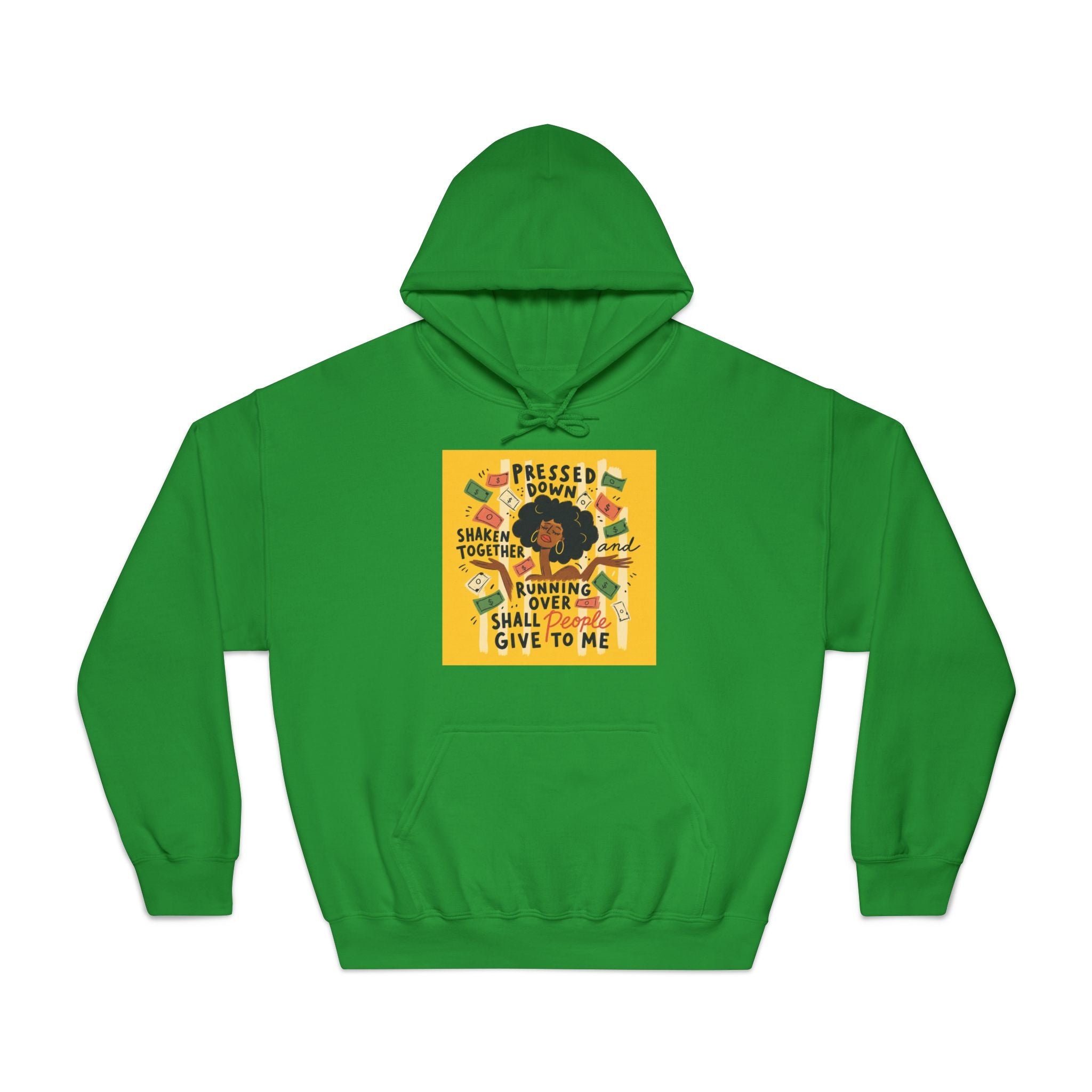 Pressed Down But Not Destroyed Hoodie — Inspirational Faith Graphic Sweatshirt