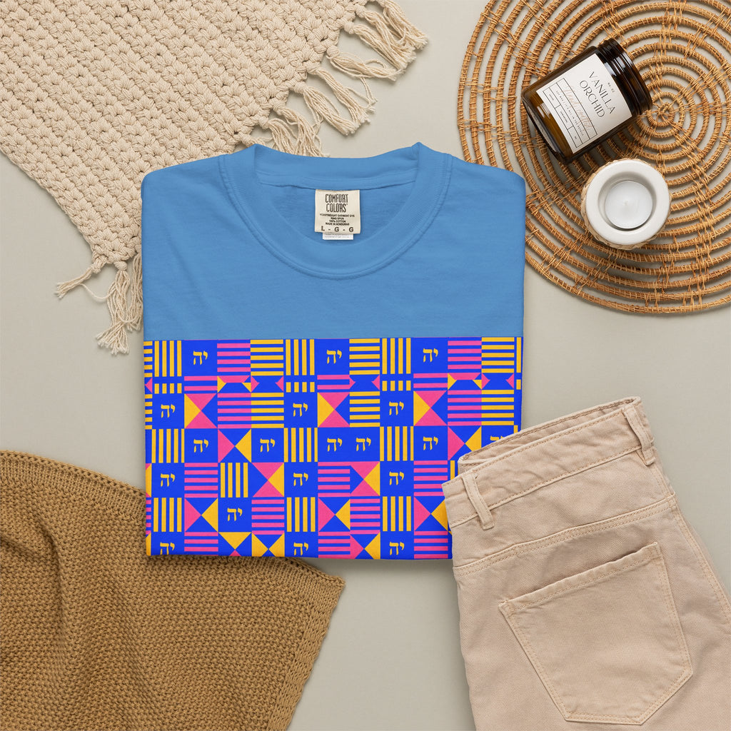 Digrammaton Kente-Inspired Pattern T-Shirt