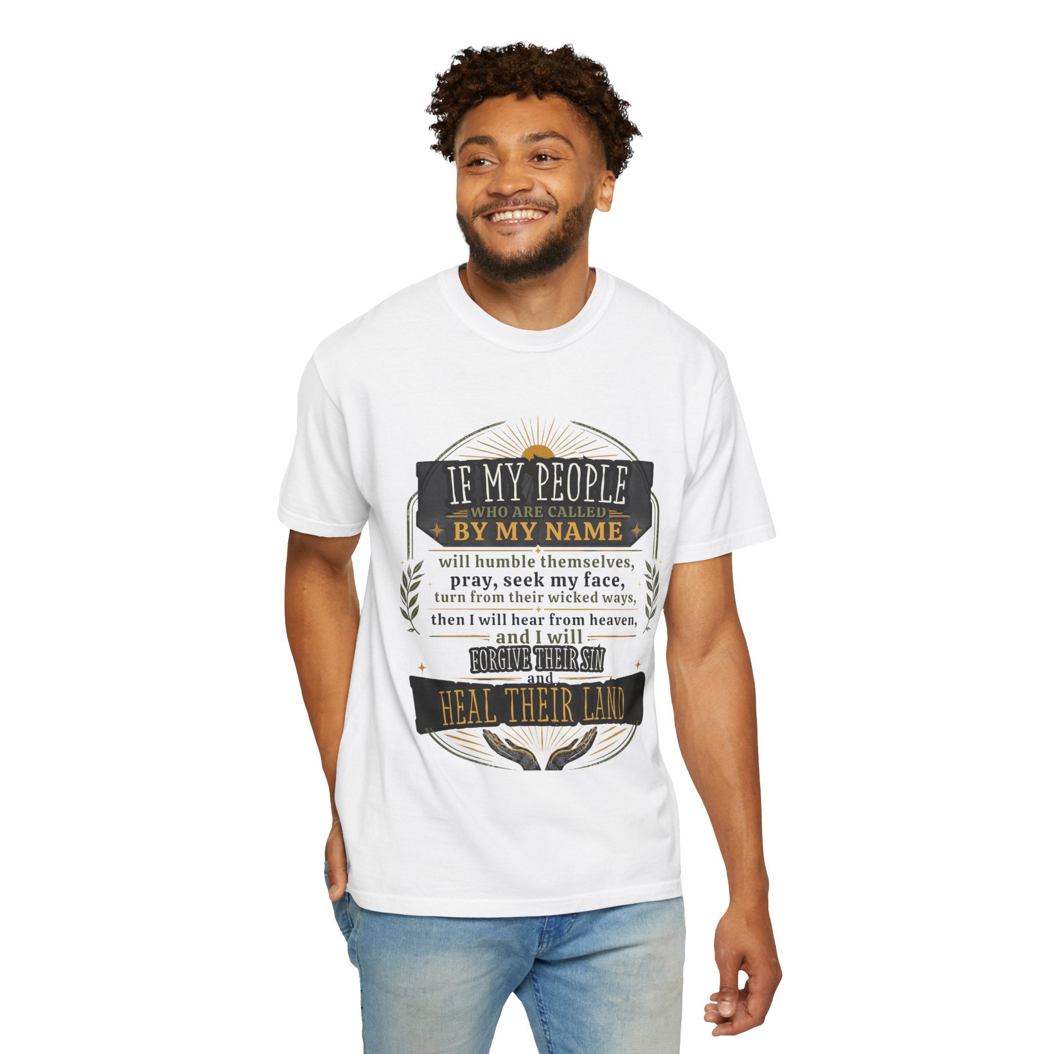 Heal Their Land T-Shirt — Inspirational Christian Scripture Tee (If My People)