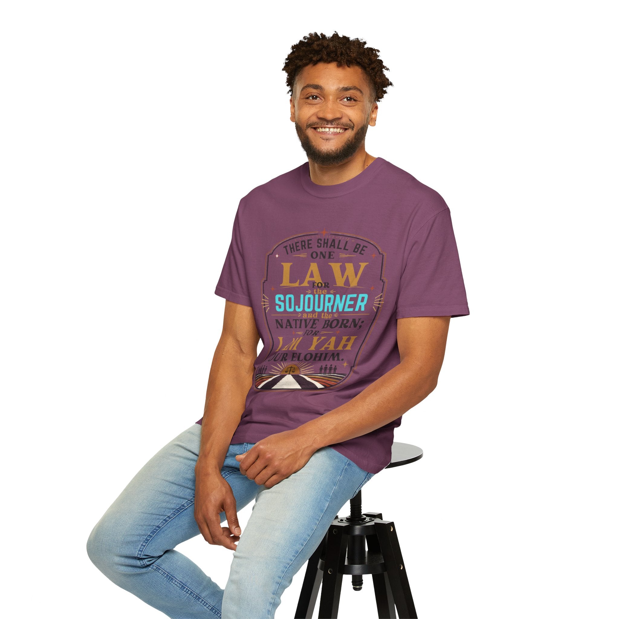 Sojourner Faith T-Shirt — "There Shall Be One Law" Inspirational Religious Tee