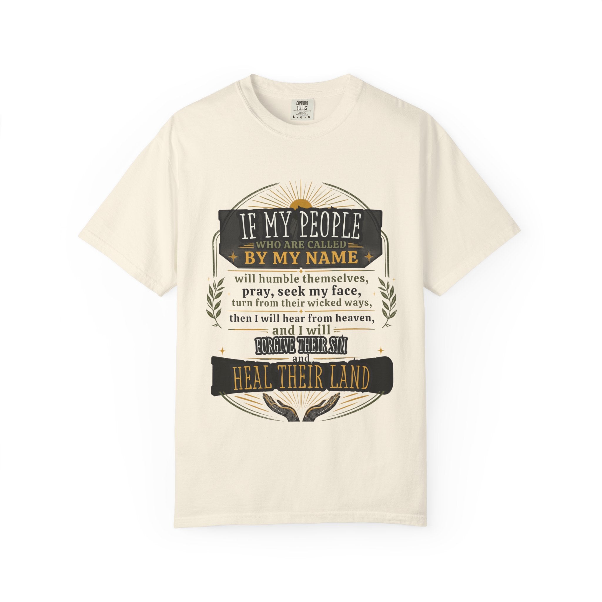 Heal Their Land T-Shirt — Inspirational Christian Scripture Tee (If My People)