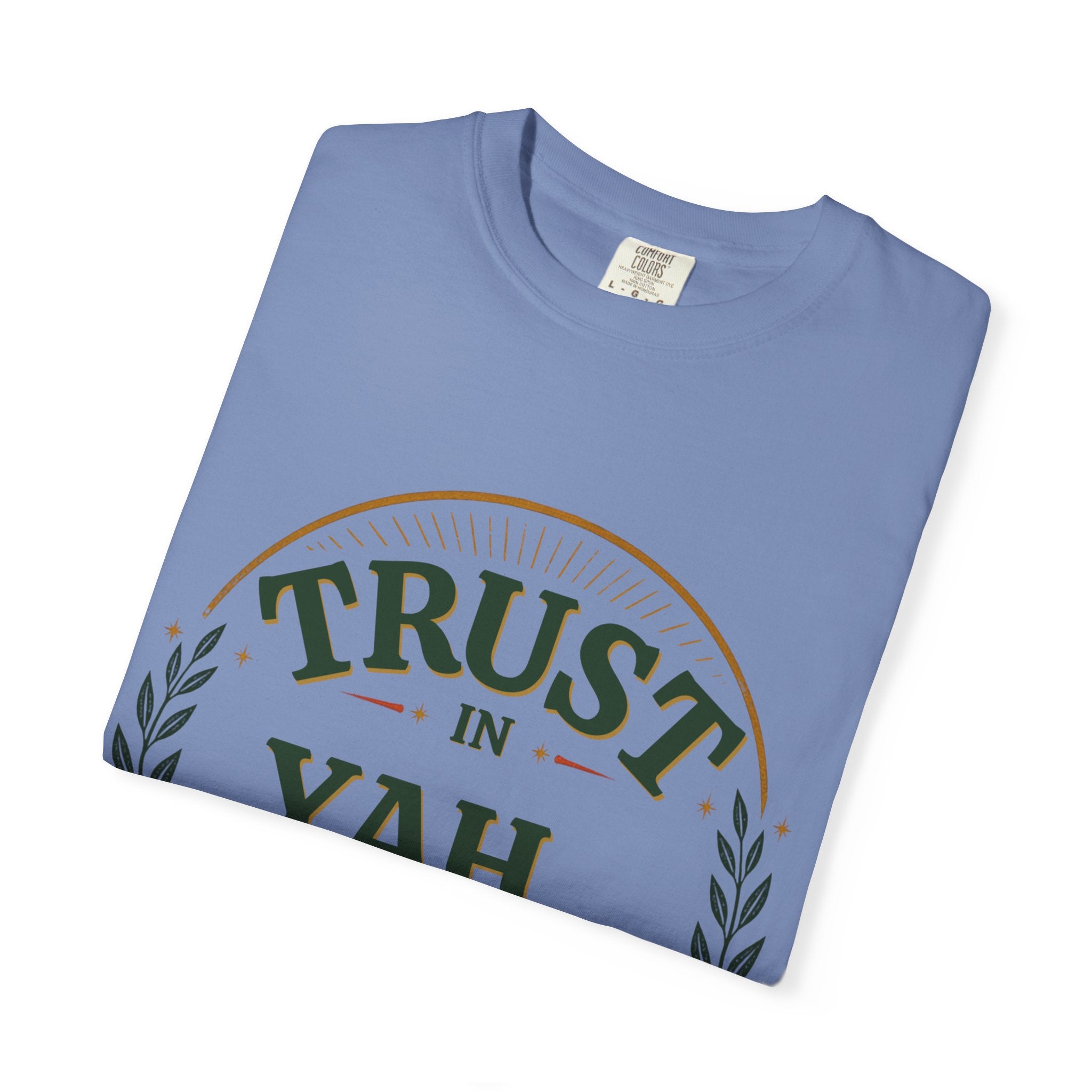 Trust in Yah T-Shirt — "Trust in Yah with All Your Heart" Christian Faith Tee