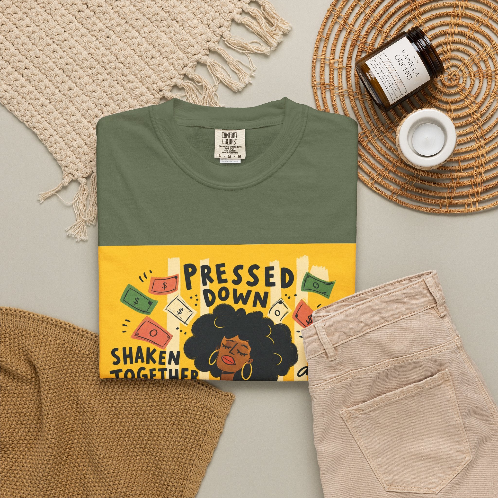 Pressed Down & Running Over T-Shirt — Inspirational Faith Graphic Tee