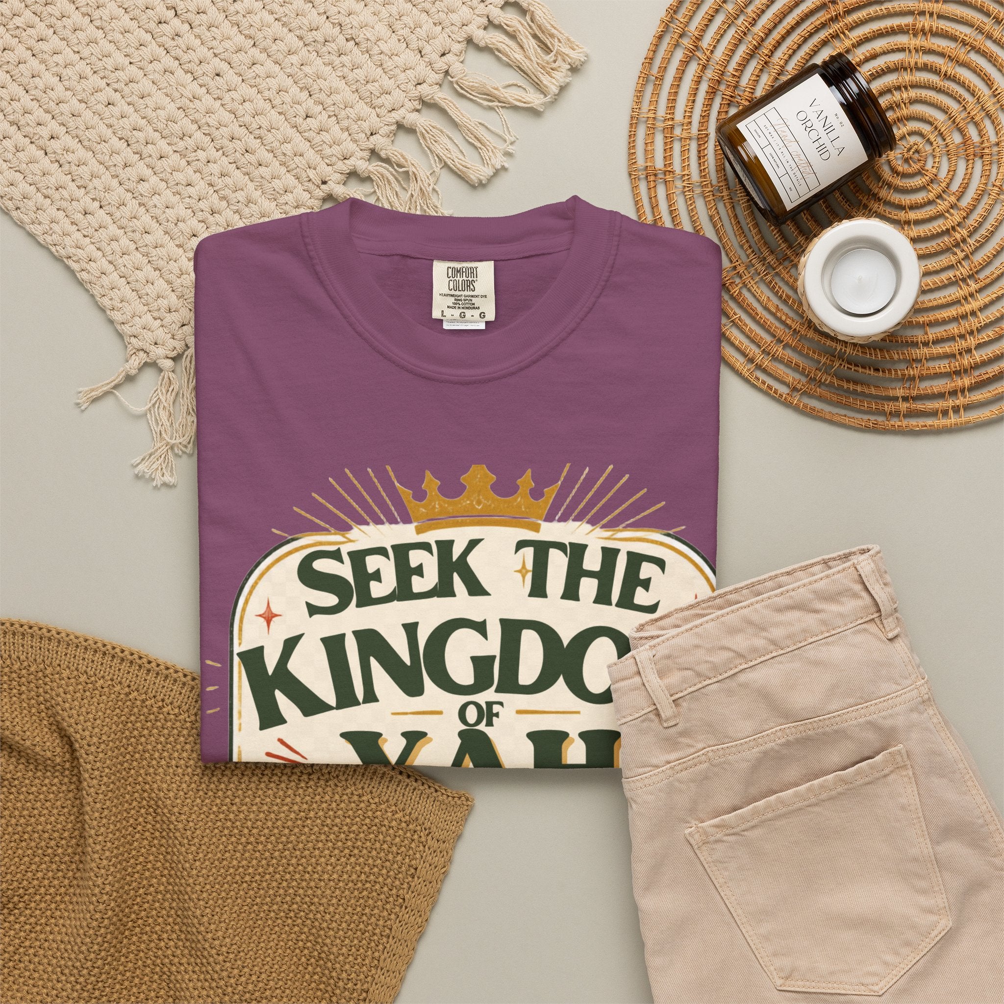 Seek the Kingdom of Yah T-Shirt — Inspirational Faith Graphic Tee