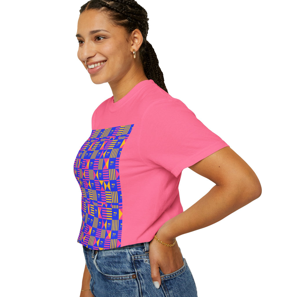 Digrammaton Kente-Inspired Pattern T-Shirt