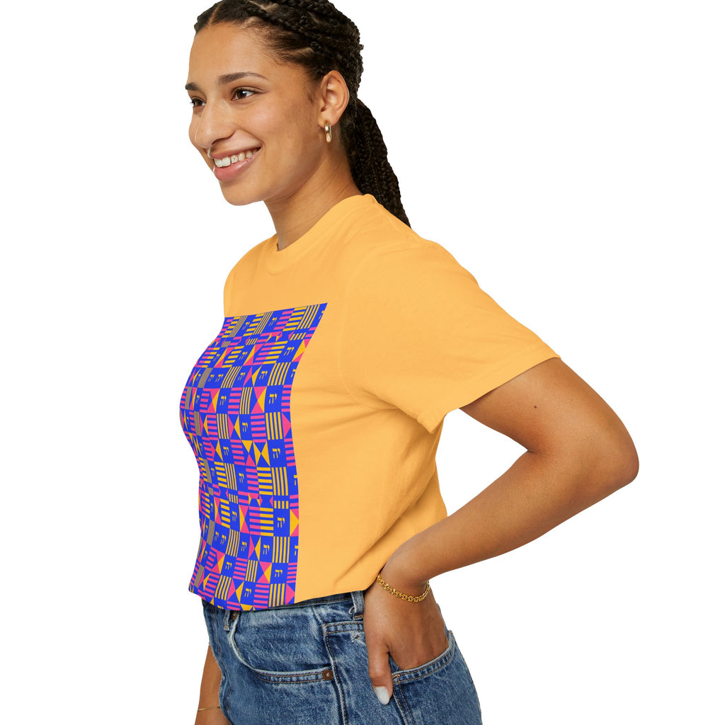 Digrammaton Kente-Inspired Pattern T-Shirt