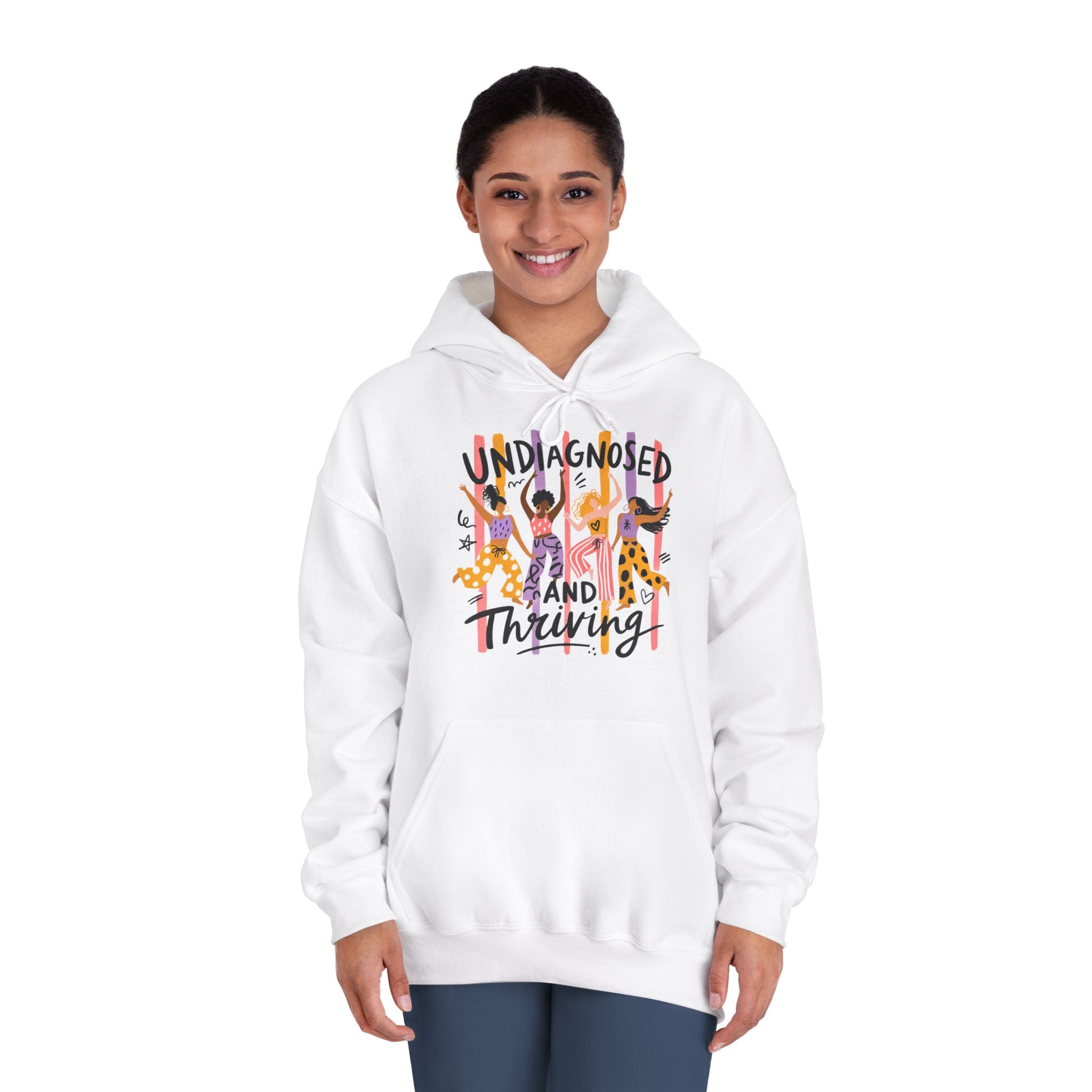 Undiagnosed and Thriving Hoodie — ADHD Awareness Sweatshirt