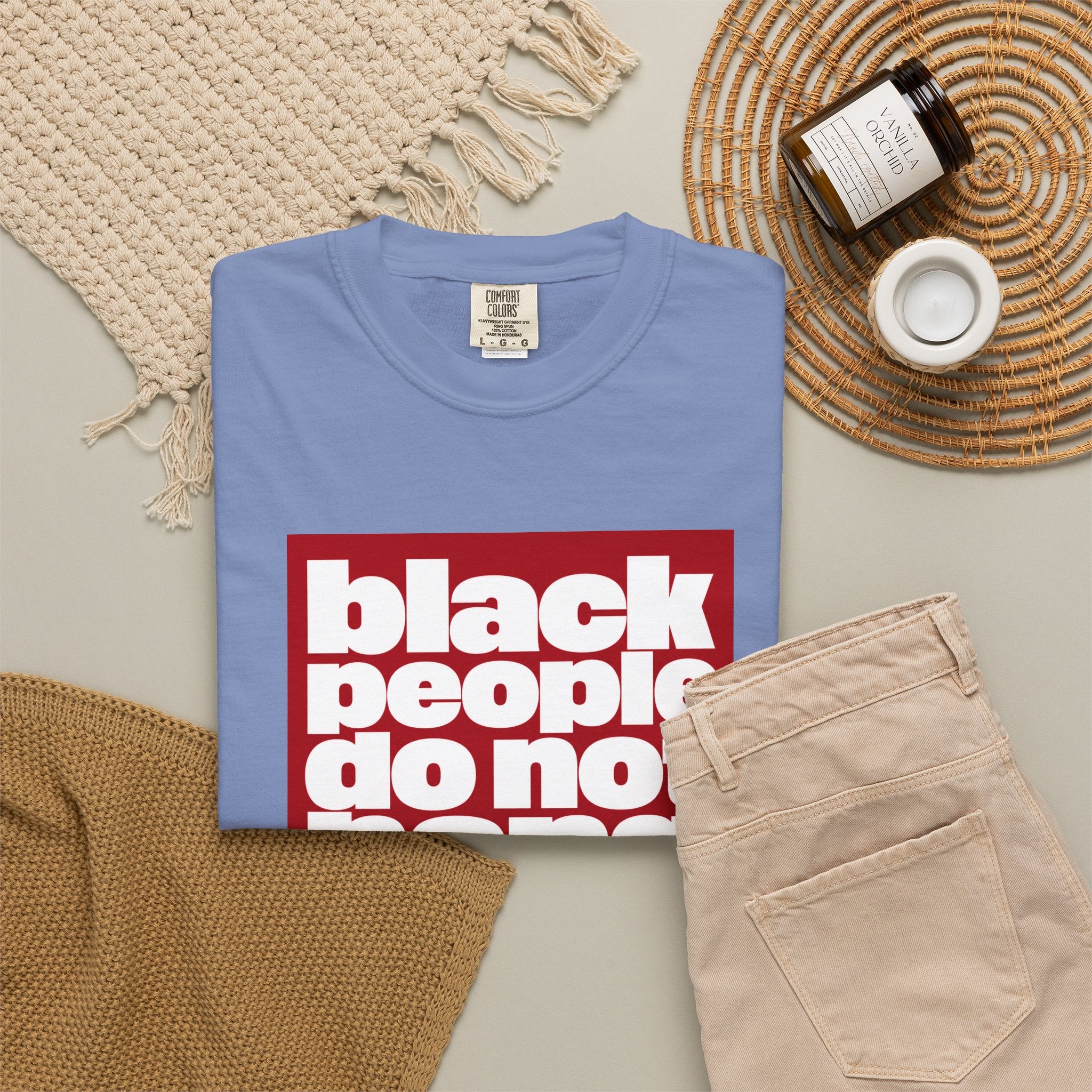 Graphic T-Shirt — "Black People Do Not Hang Themselves From Trees" Statement Tee