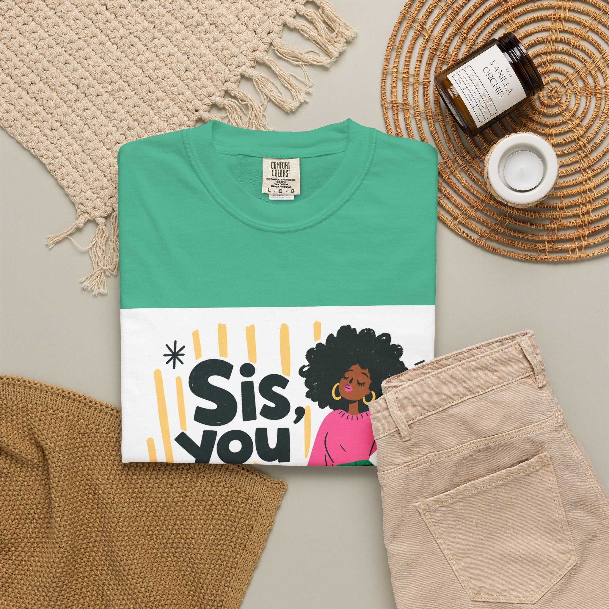 Sis You the Glow Up T-Shirt — Empowering Afrocentric Graphic Tee