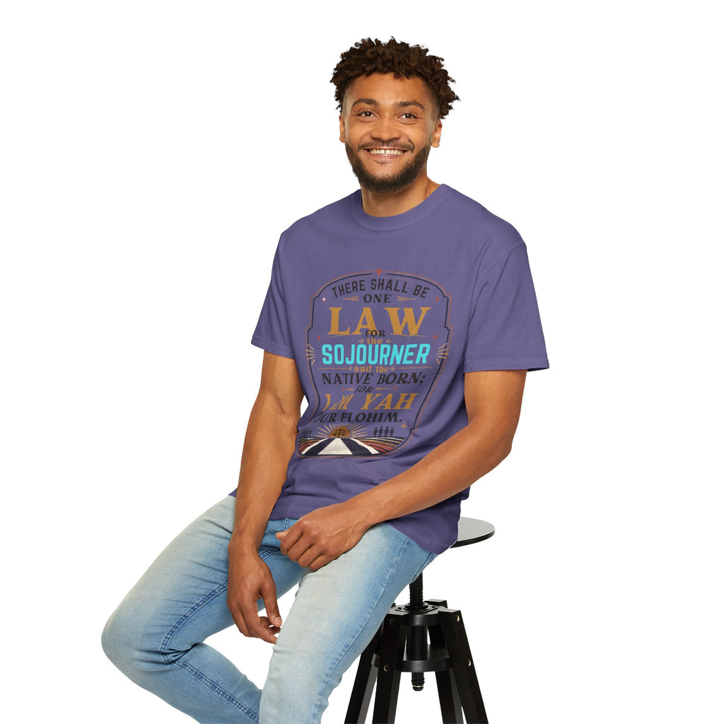 Sojourner Faith T-Shirt — "There Shall Be One Law" Inspirational Religious Tee