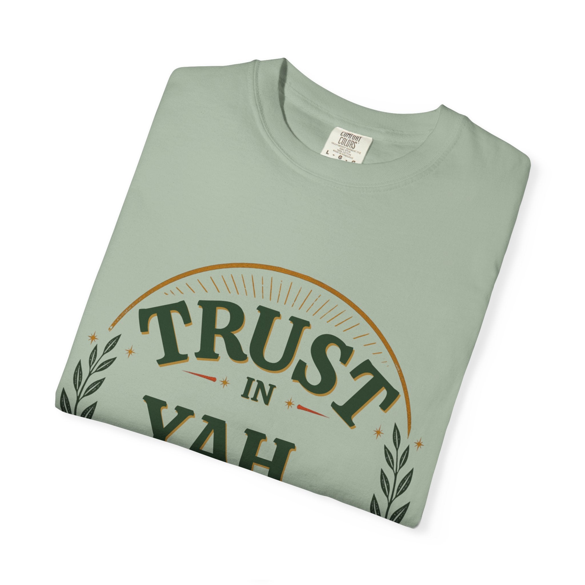 Trust in Yah T-Shirt — "Trust in Yah with All Your Heart" Christian Faith Tee