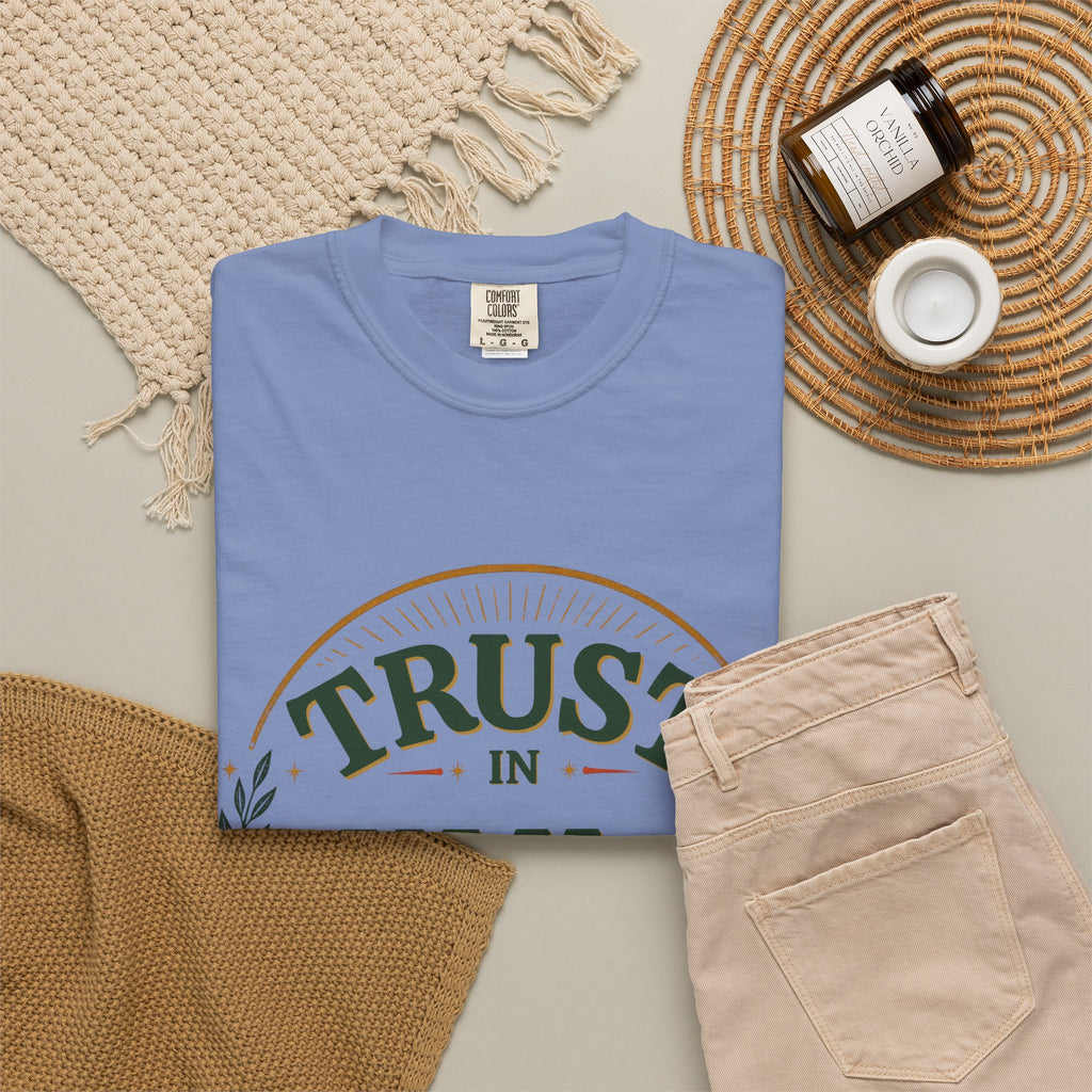 Trust in Yah T-Shirt — "Trust in Yah with All Your Heart" Christian Faith Tee