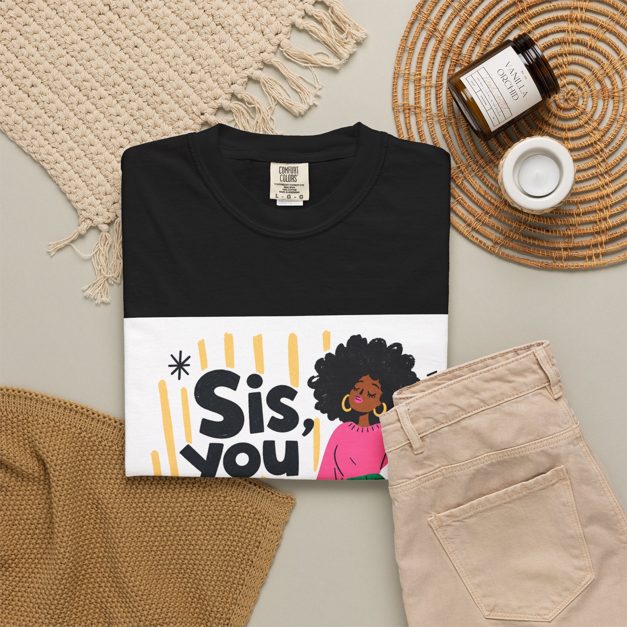 Sis You the Glow Up T-Shirt — Empowering Afrocentric Graphic Tee