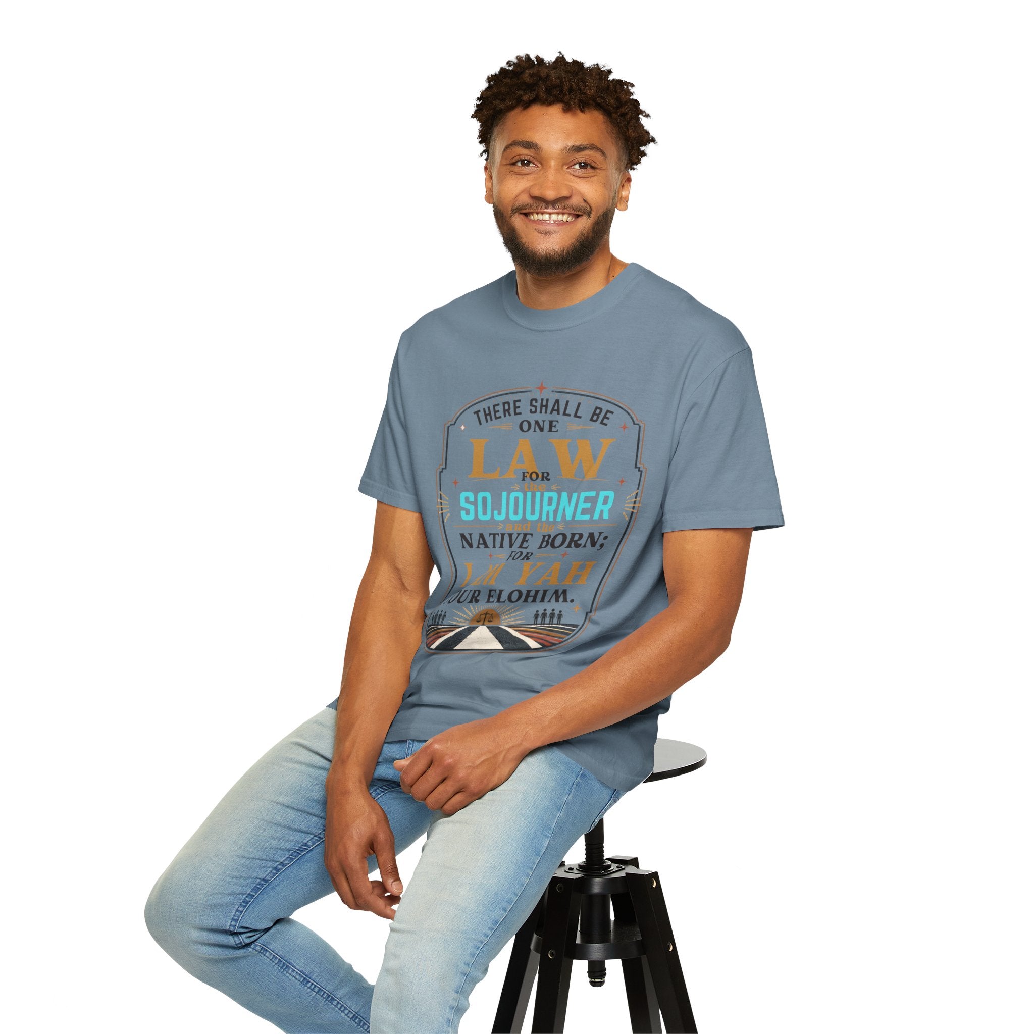 Sojourner Faith T-Shirt — "There Shall Be One Law" Inspirational Religious Tee