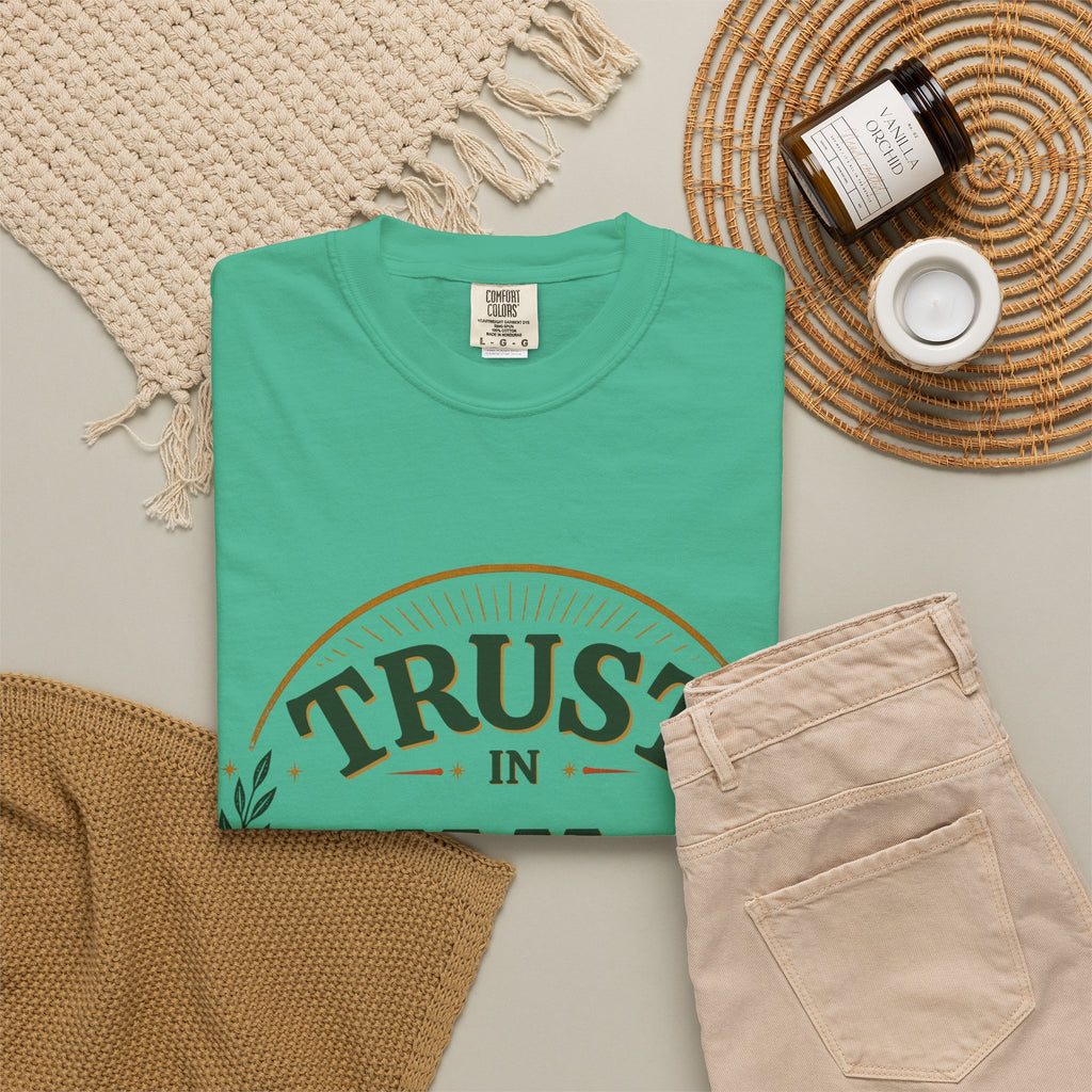 Trust in Yah T-Shirt — "Trust in Yah with All Your Heart" Christian Faith Tee