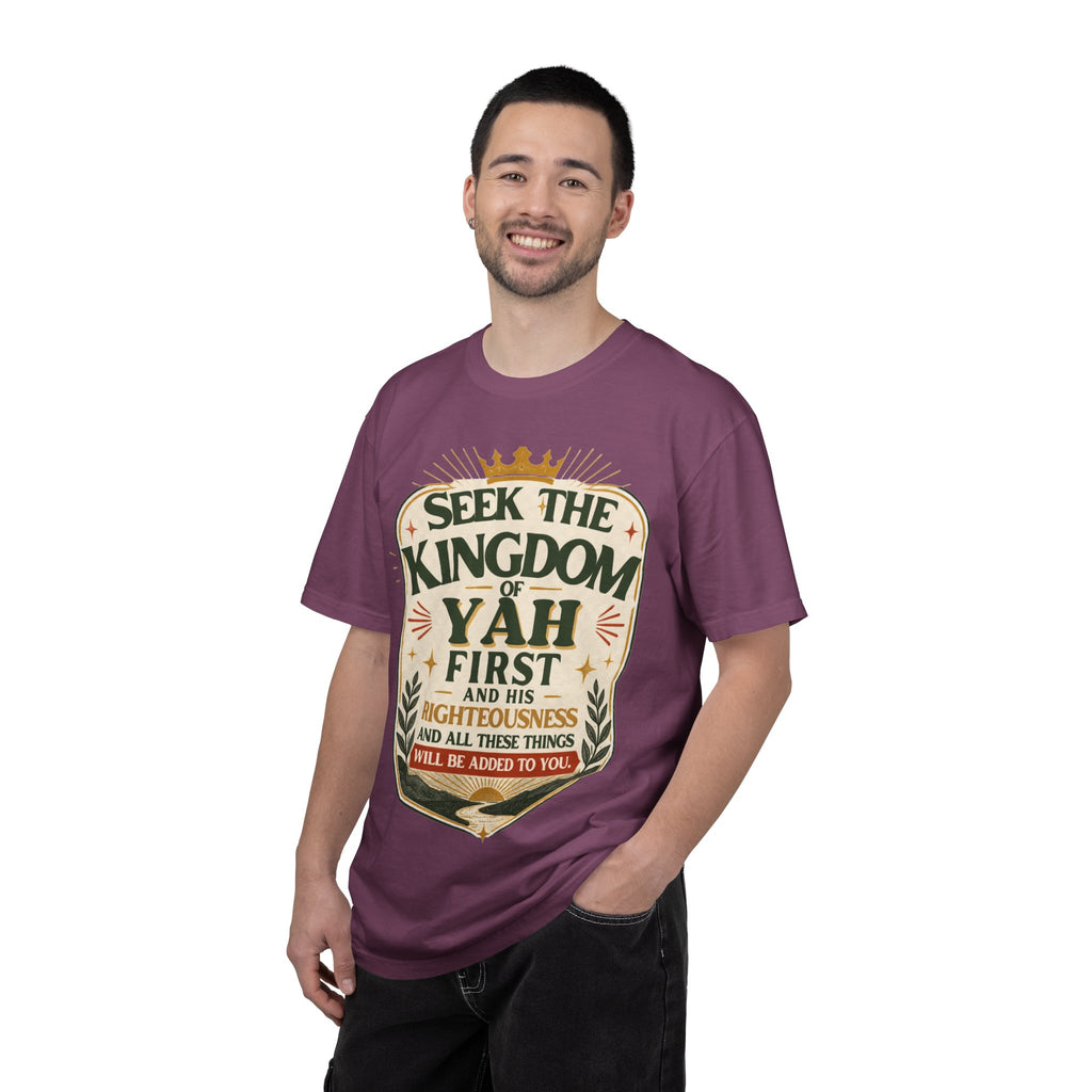 Seek the Kingdom of Yah T-Shirt — Inspirational Faith Graphic Tee