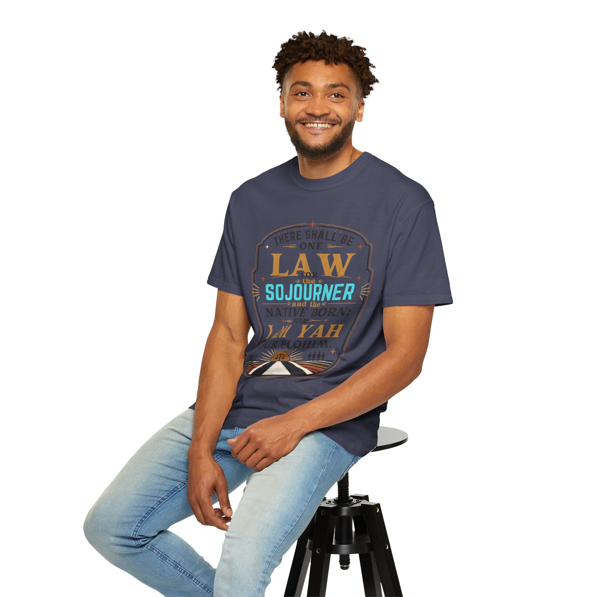 Sojourner Faith T-Shirt — "There Shall Be One Law" Inspirational Religious Tee