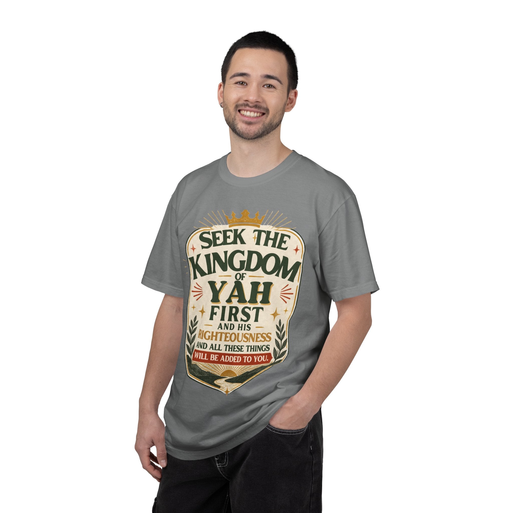 Seek the Kingdom of Yah T-Shirt — Inspirational Faith Graphic Tee