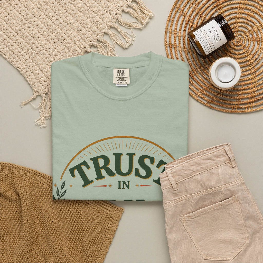 Trust in Yah T-Shirt — "Trust in Yah with All Your Heart" Christian Faith Tee