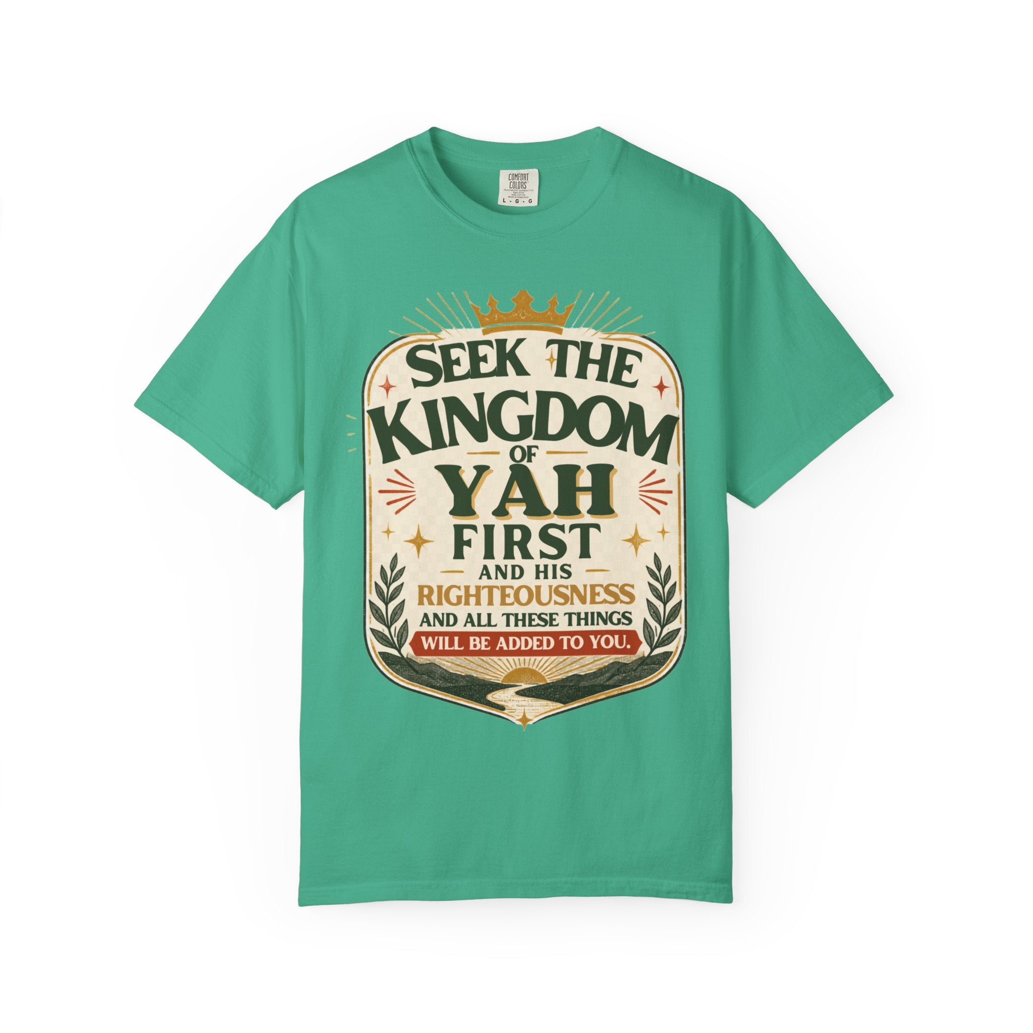 Seek the Kingdom of Yah T-Shirt — Inspirational Faith Graphic Tee