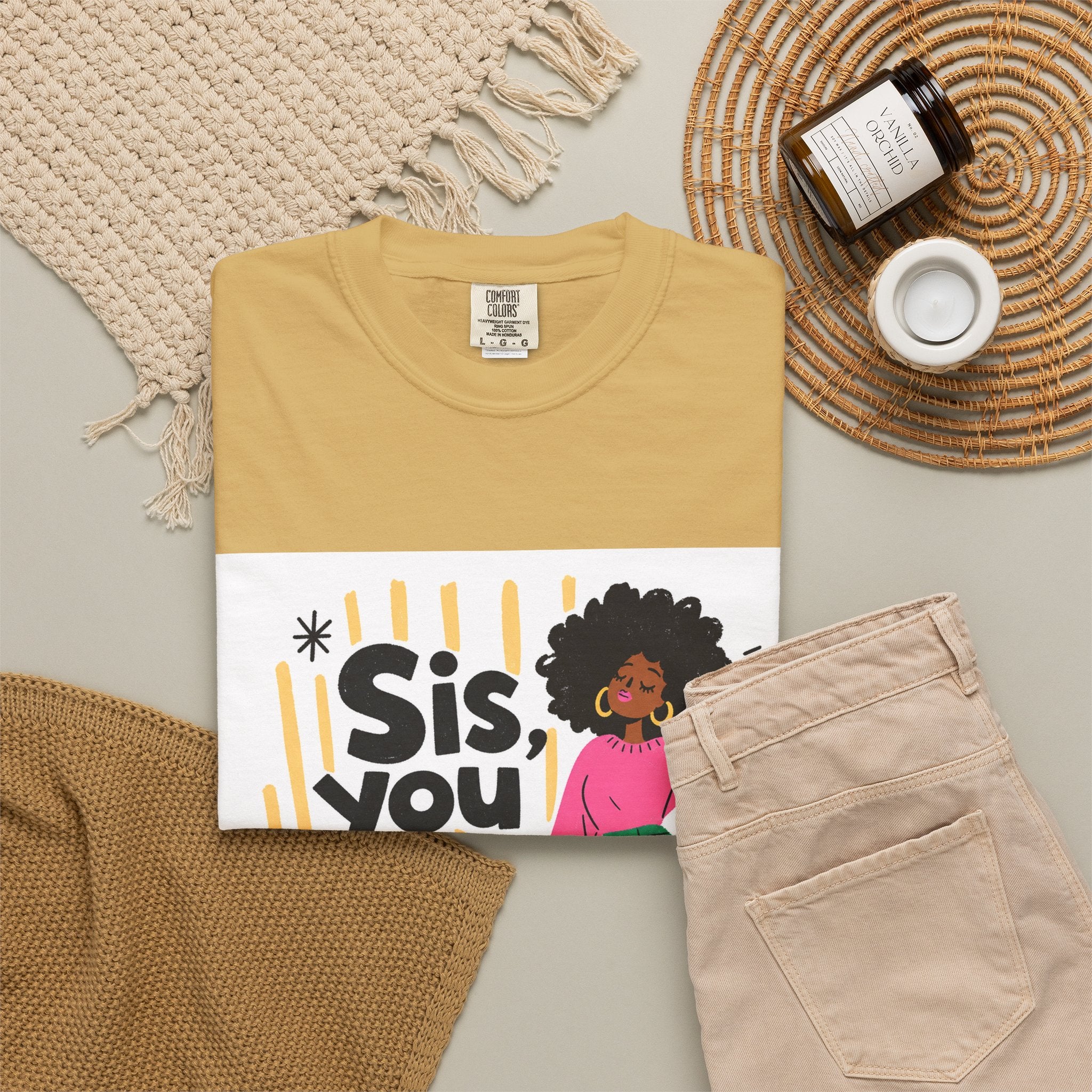 Sis You the Glow Up T-Shirt — Empowering Afrocentric Graphic Tee