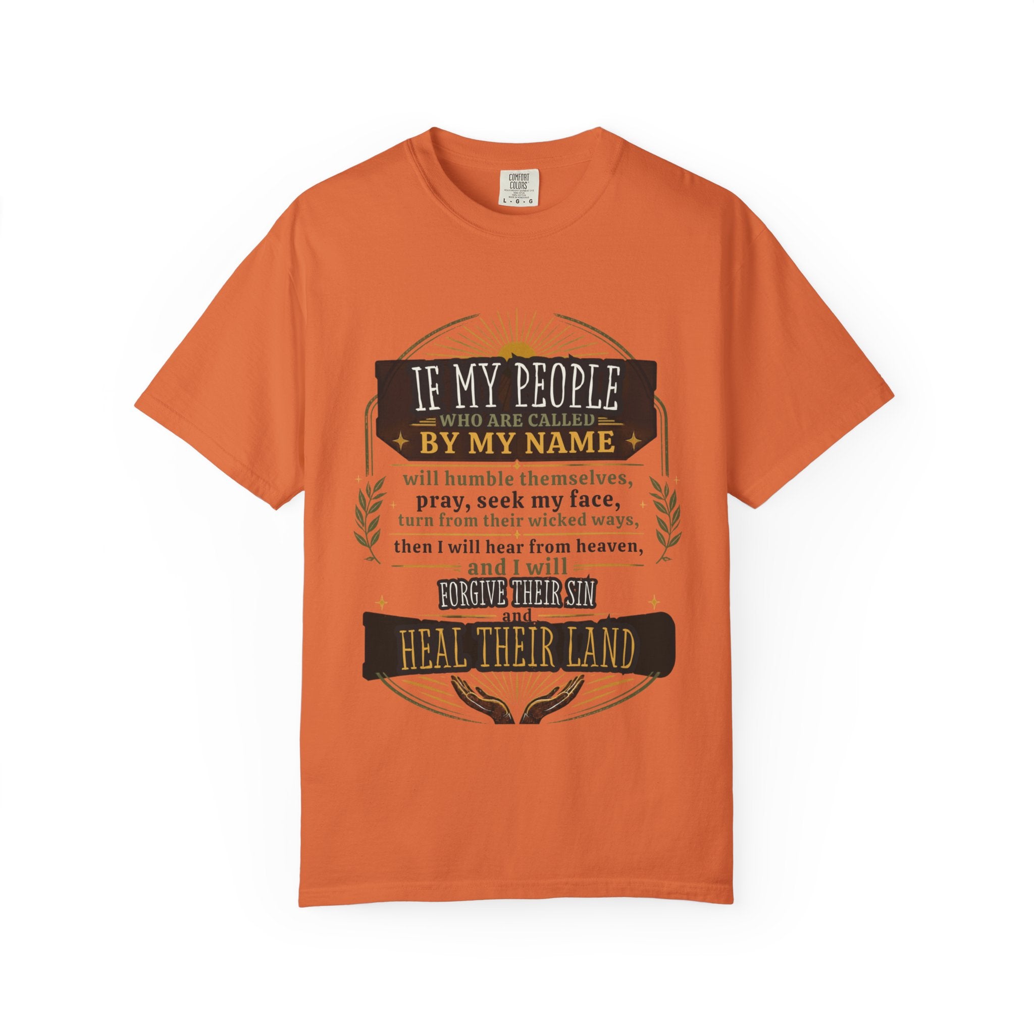 Heal Their Land T-Shirt — Inspirational Christian Scripture Tee (If My People)