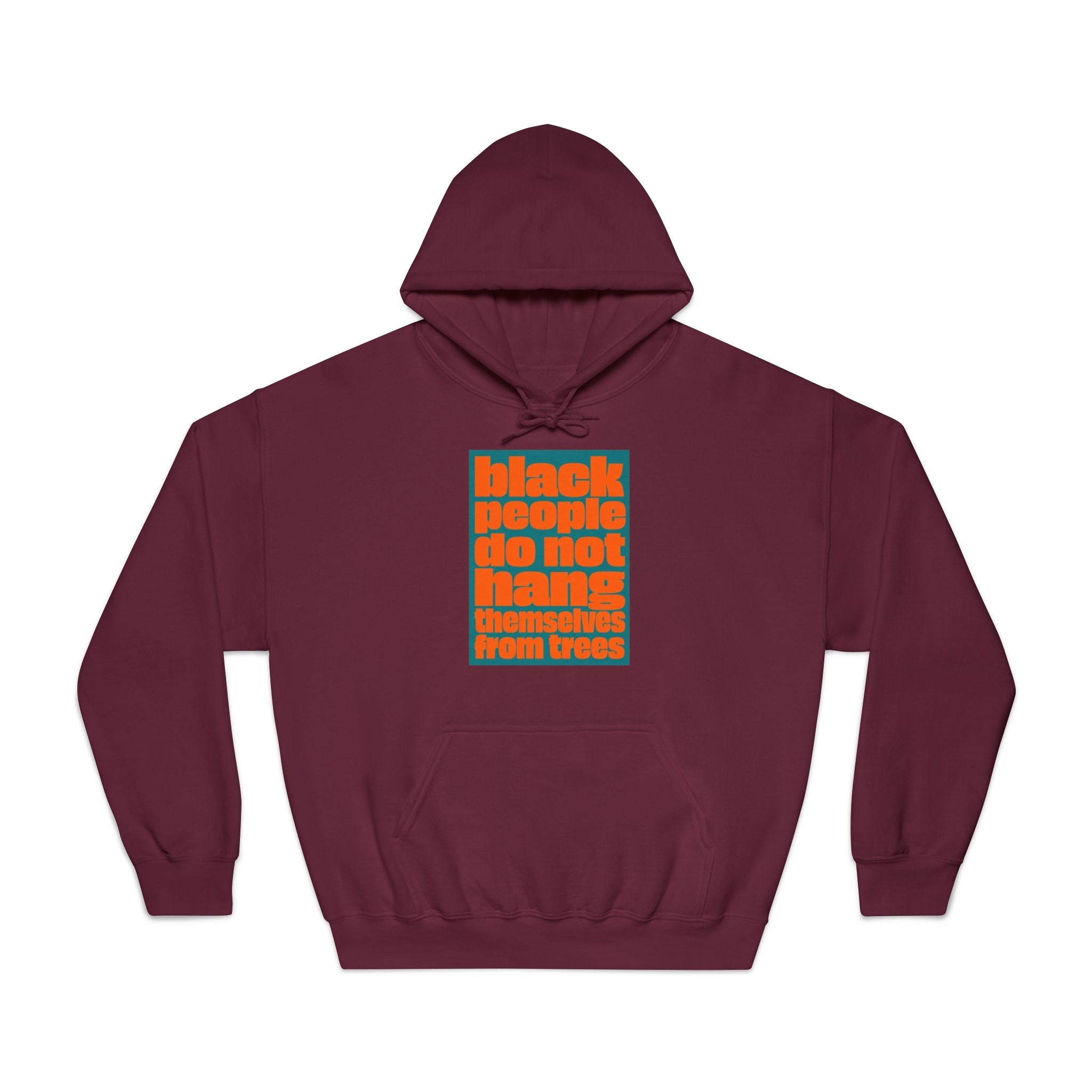 Hoodie — “Black People Do Not Hang Themselves From Trees” Social Justice Graphic Hoodie