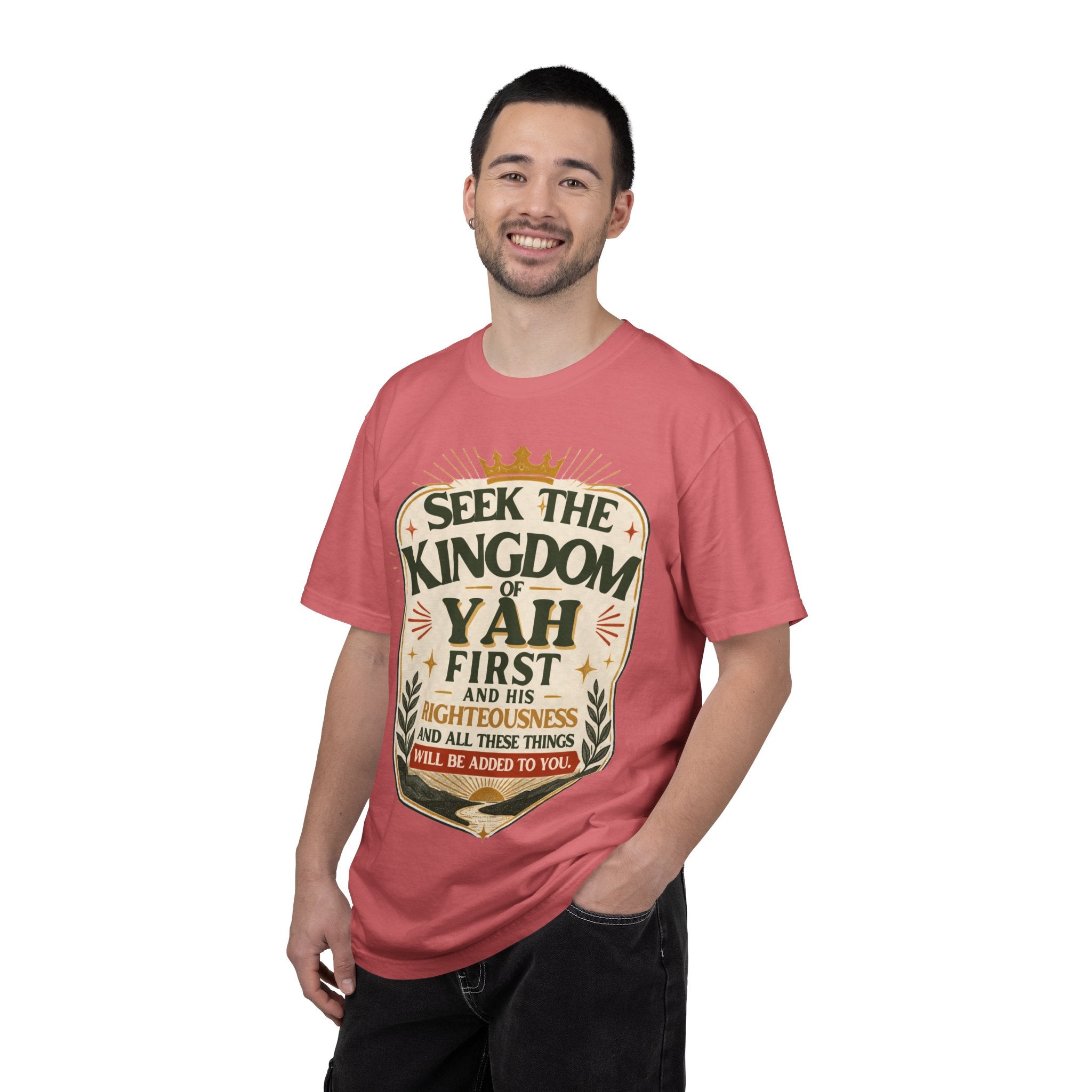 Seek the Kingdom of Yah T-Shirt — Inspirational Faith Graphic Tee