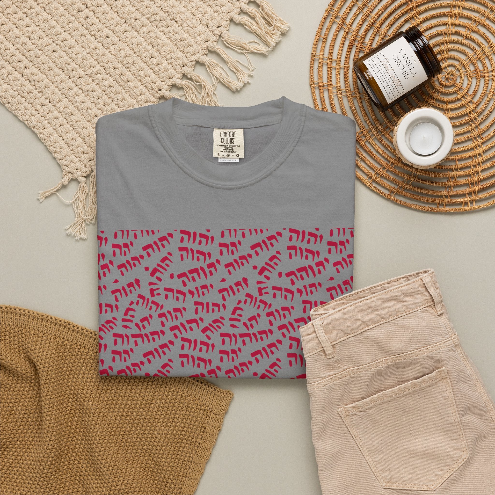T-Shirt — Tetragrammaton Pattern Graphic Tee