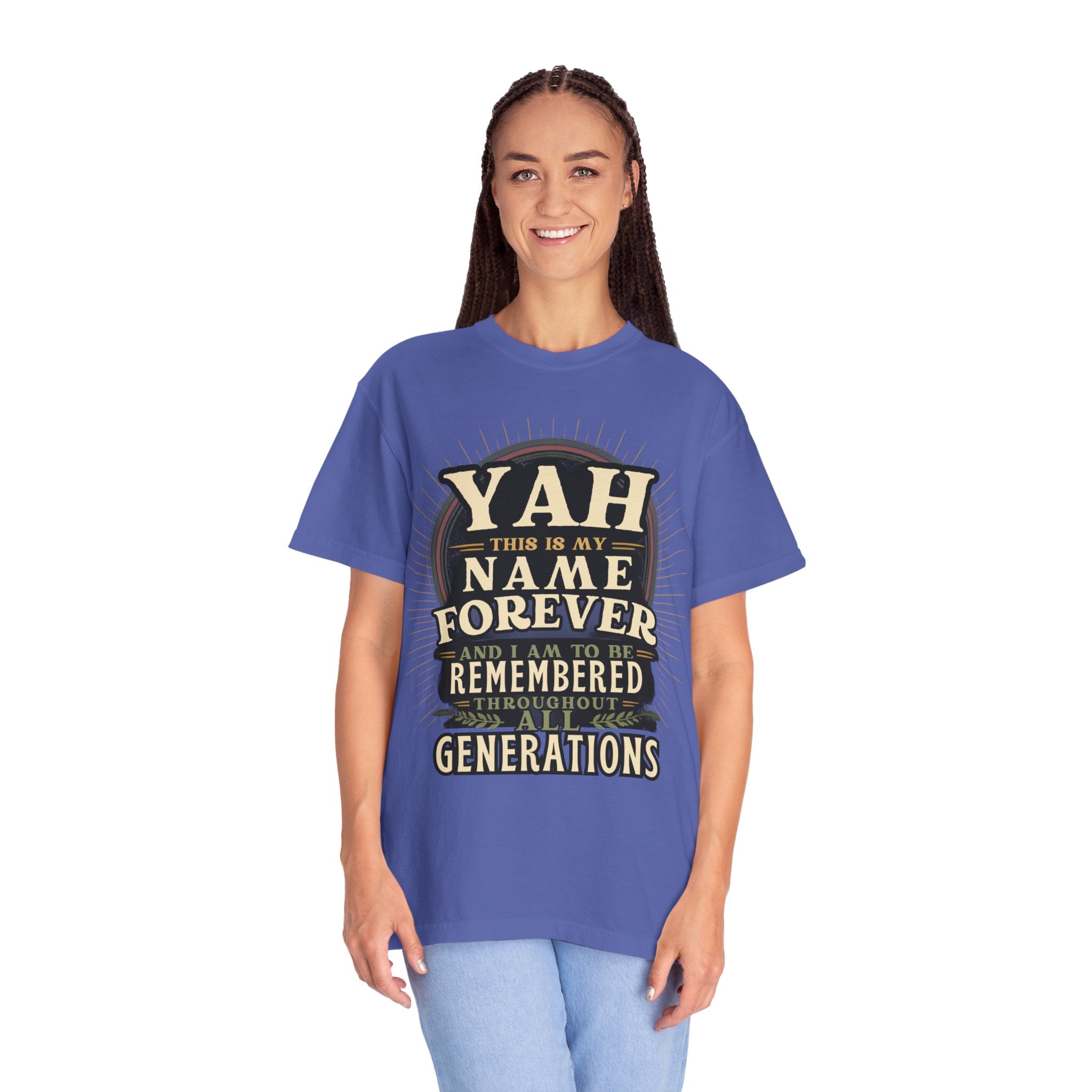 Yah Name Forever T‑Shirt — "This Is My Name Forever" Memorial Typography Tee