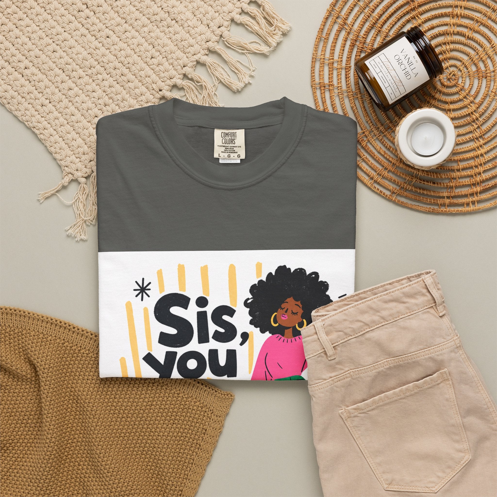Sis You the Glow Up T-Shirt — Empowering Afrocentric Graphic Tee