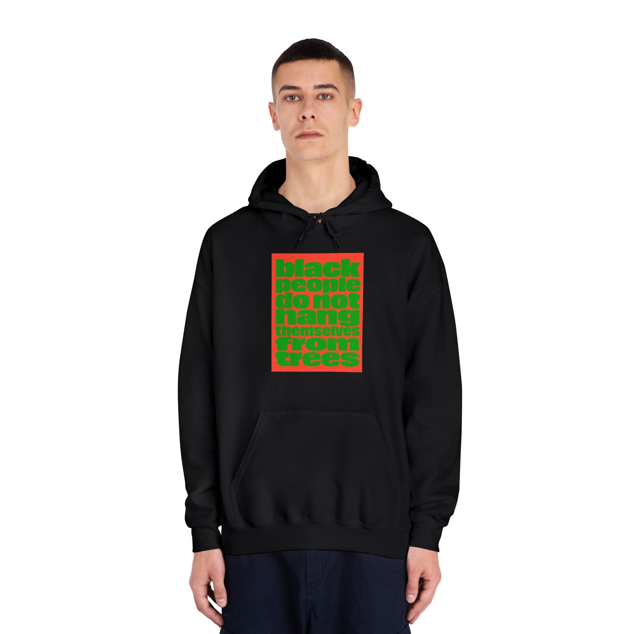 Statement Hoodie — 'Black People Do Not Owe You Proof' Bold Text Graphic